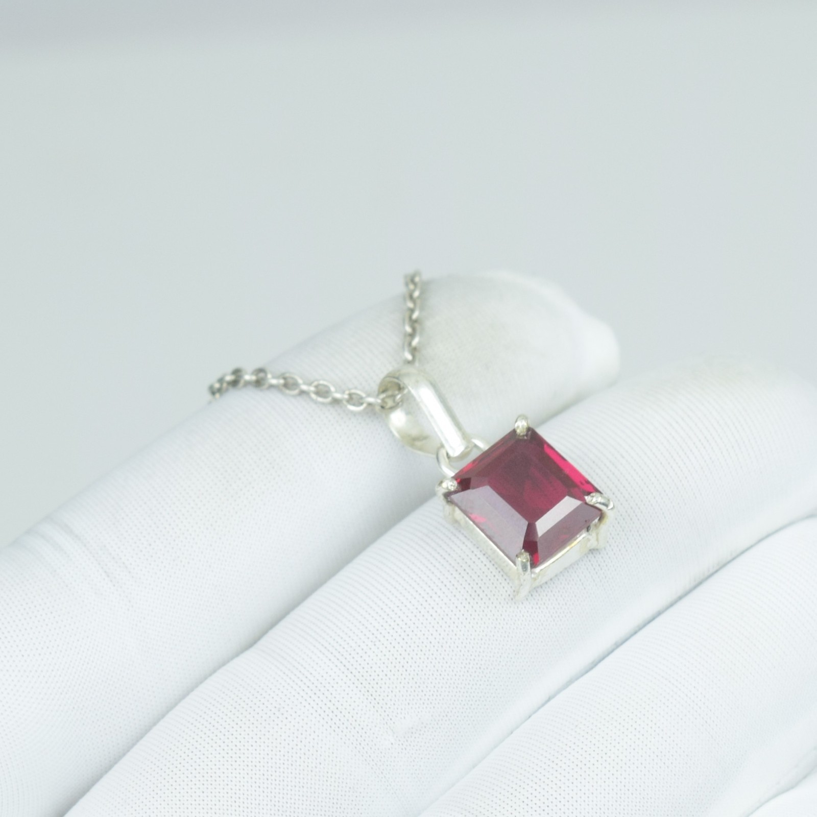 14Ct Emerald Red Ruby Pendant Jewelry, Marvelous 925 Sterling Gemstone Jewelry,