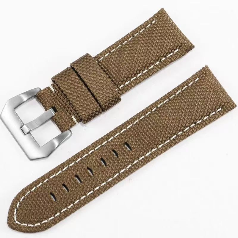 Watch Band 22-26mm Quick Release Waterproof Nylon Leather Strap Aoeiwv Resistant