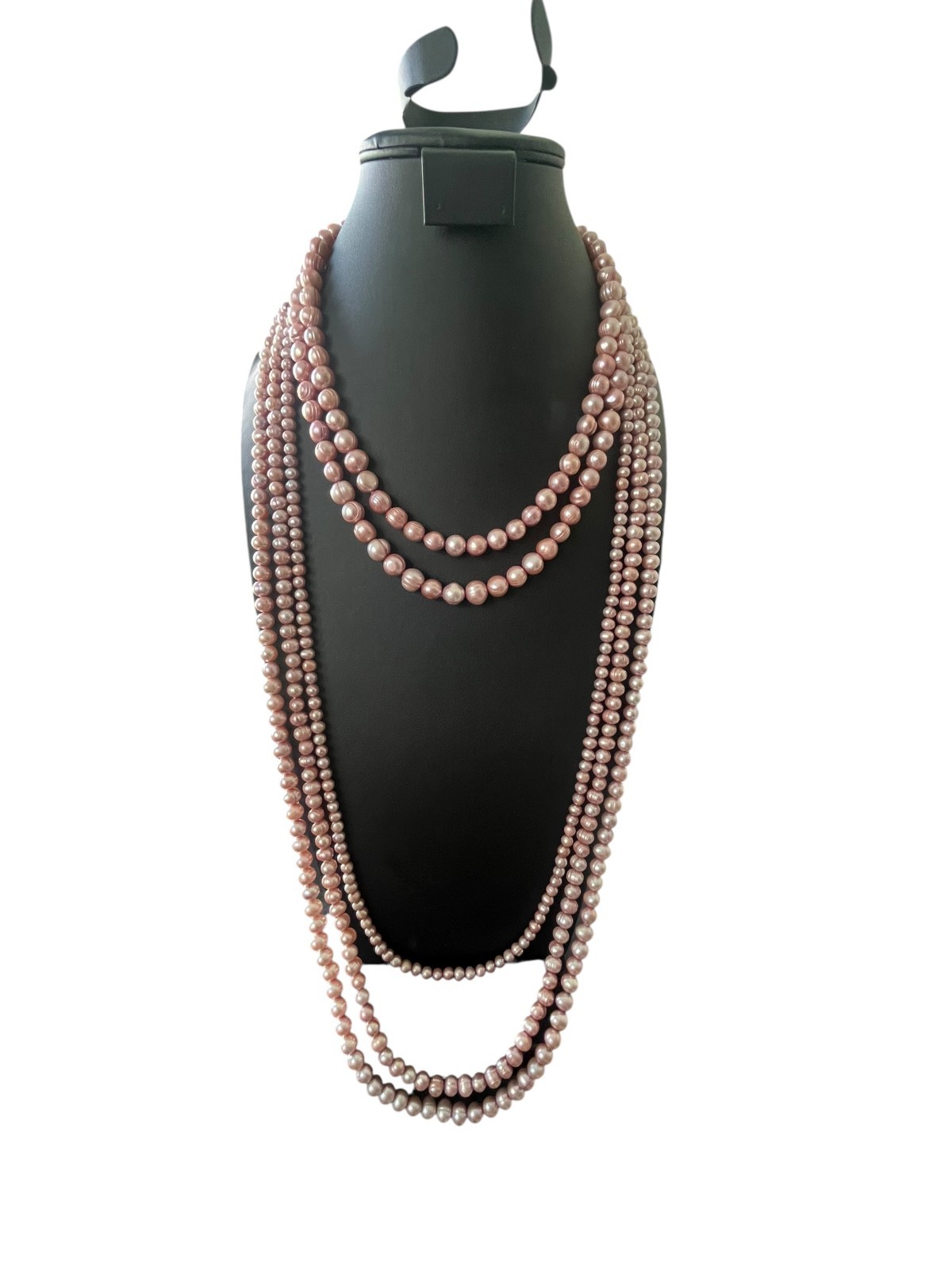 Imperial Pearls Fresh Water PINK Pearl Hand Knotted 40″ Strand Necklace 9mm