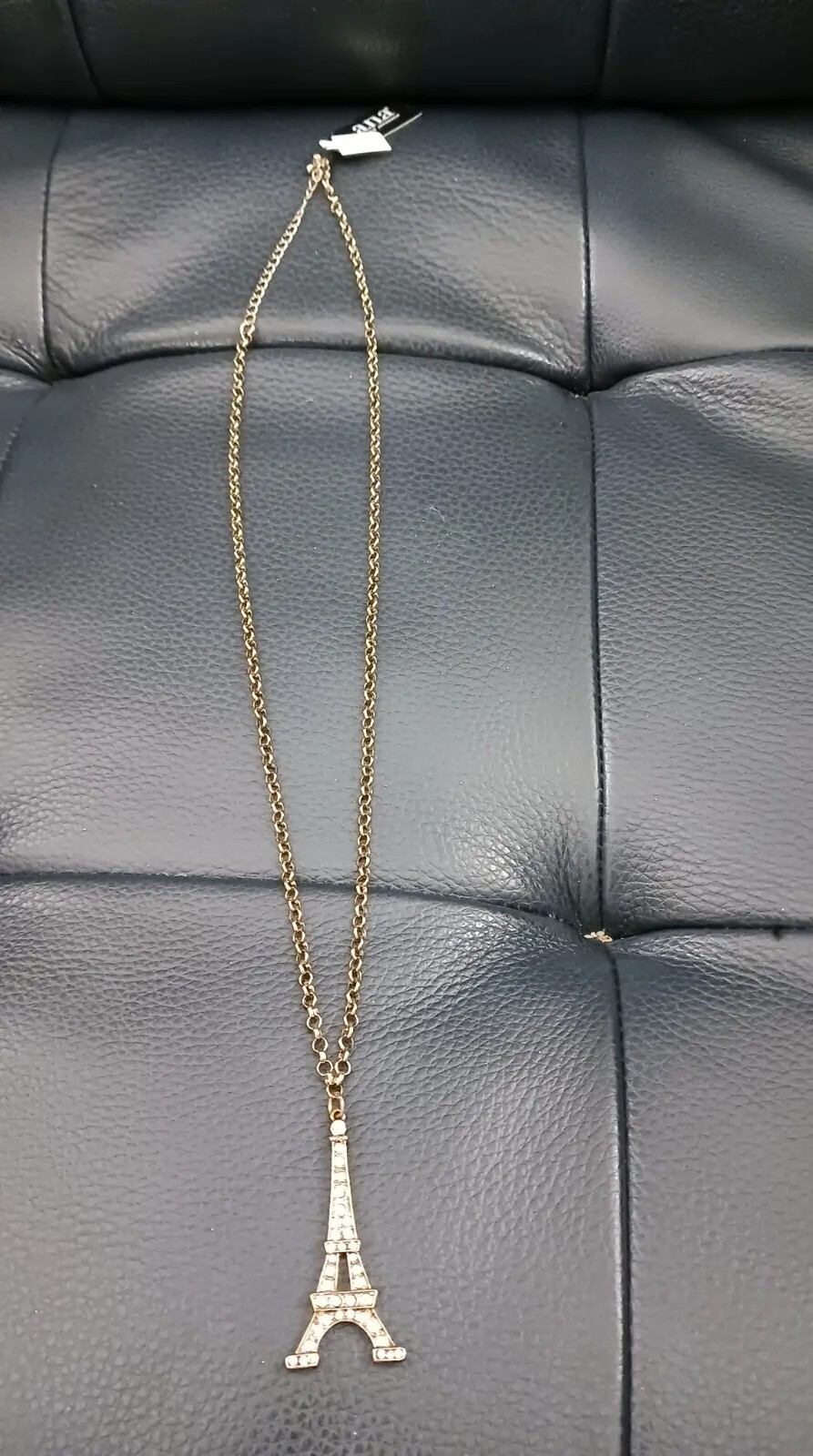 Paris! Le Tour Eiffel with Faux Diamonds Necklace by a.n.a