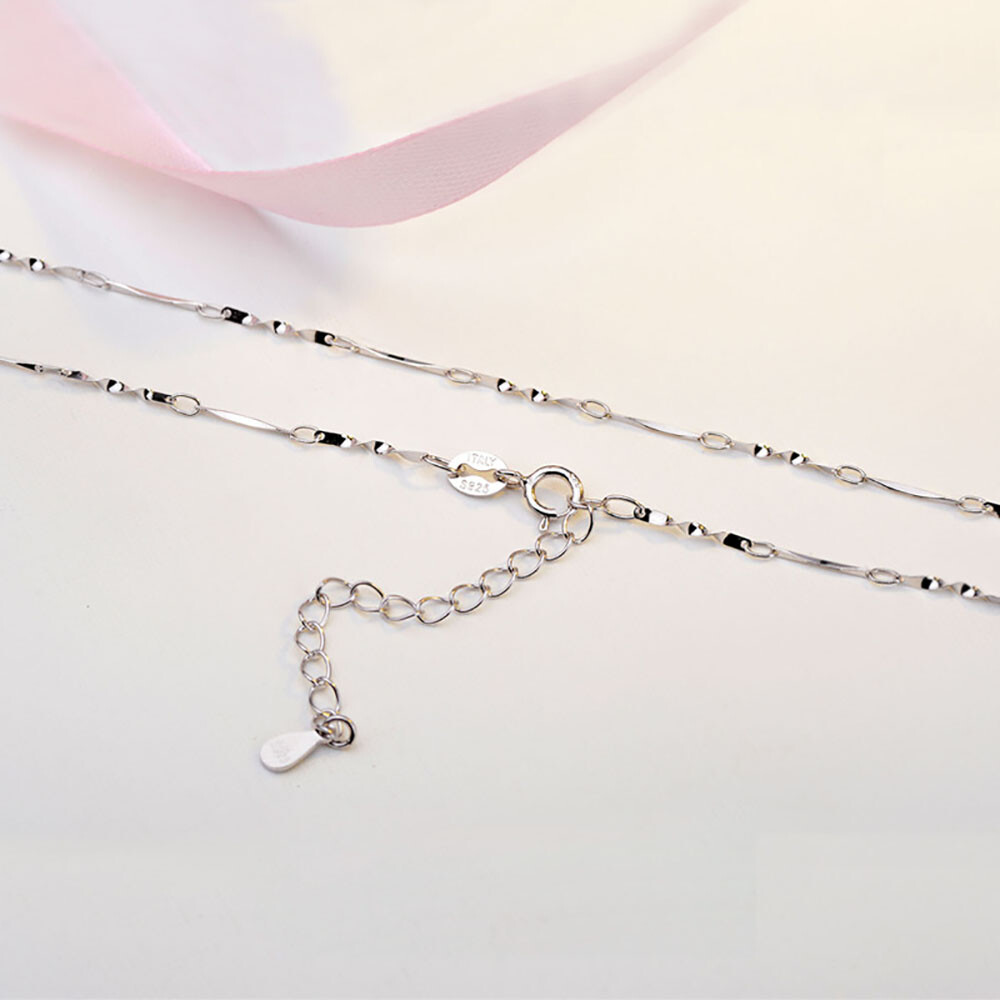 Fine 925 Sterling Silver Adjustable Chain Necklace 14 16 18 20 22 24 ” Inch Gift