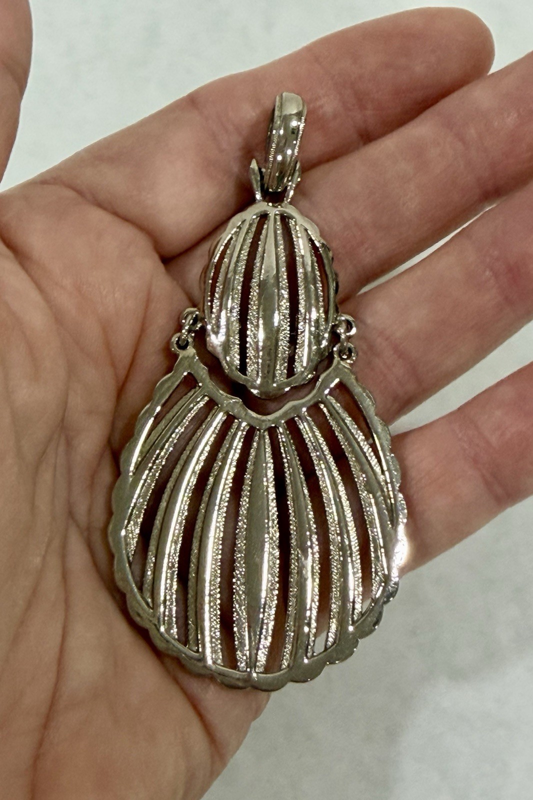Vintage Silver Tone Pendant Lot of 3 Individual Medium Size Boho Chic Style