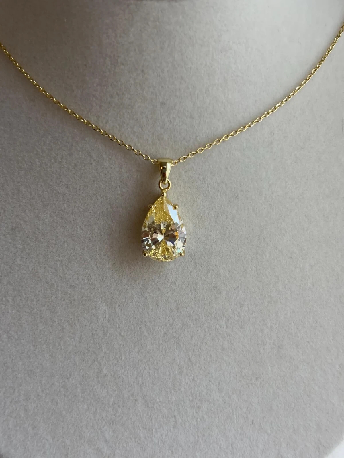 pendant for women Gemstone Yellow Gold Plated 925 Silver pendant gift for mother
