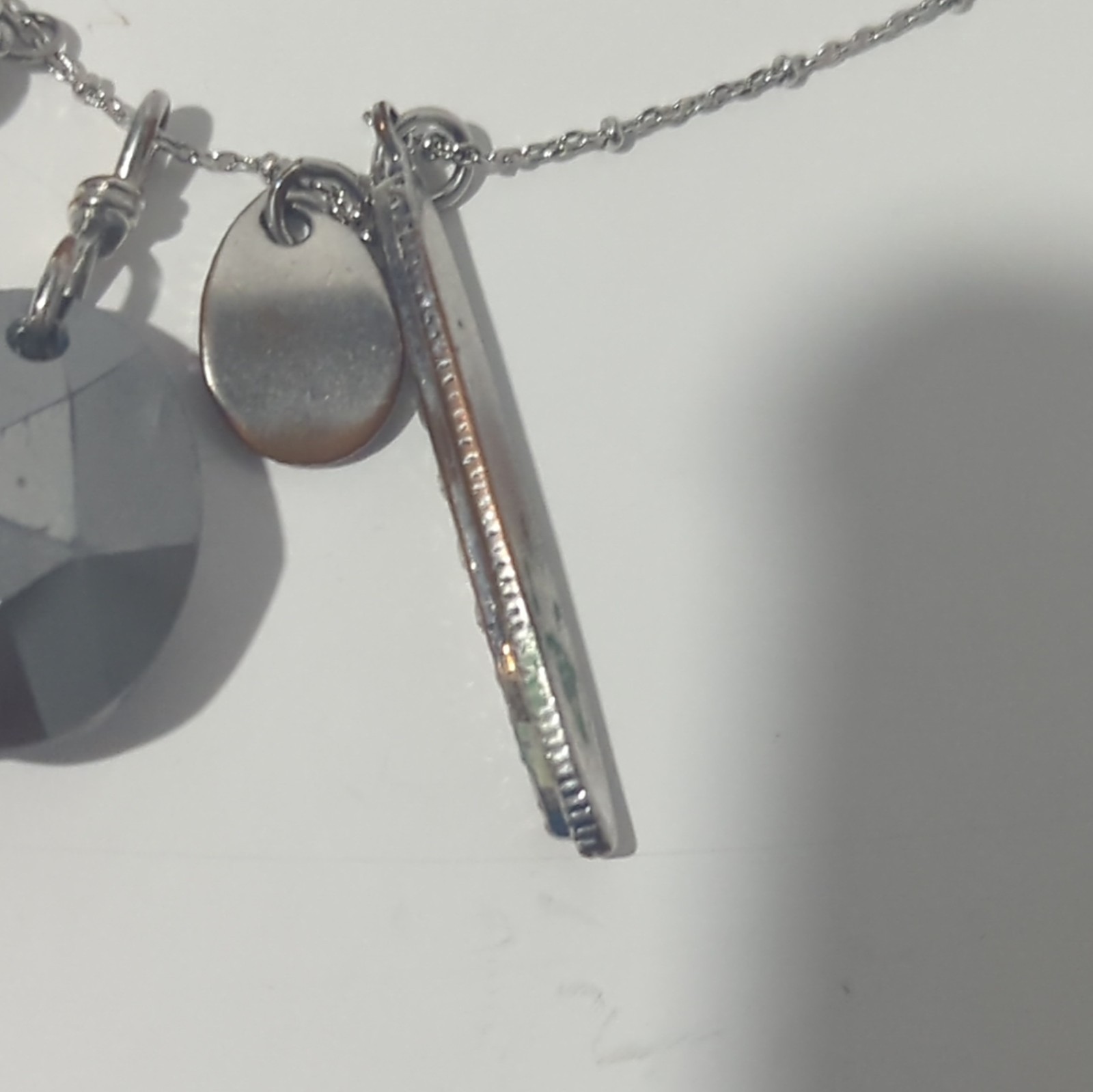 RARE Touchstone Crystal Swarovski KAPUTT Charm Necklace Double Take Earrings