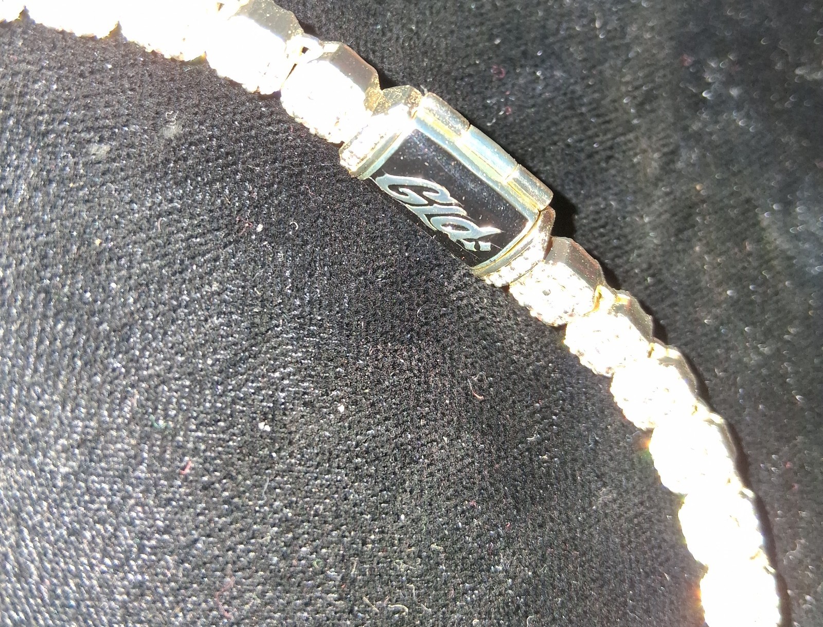 GLD 16 inch cubic zirconia gold plated necklace