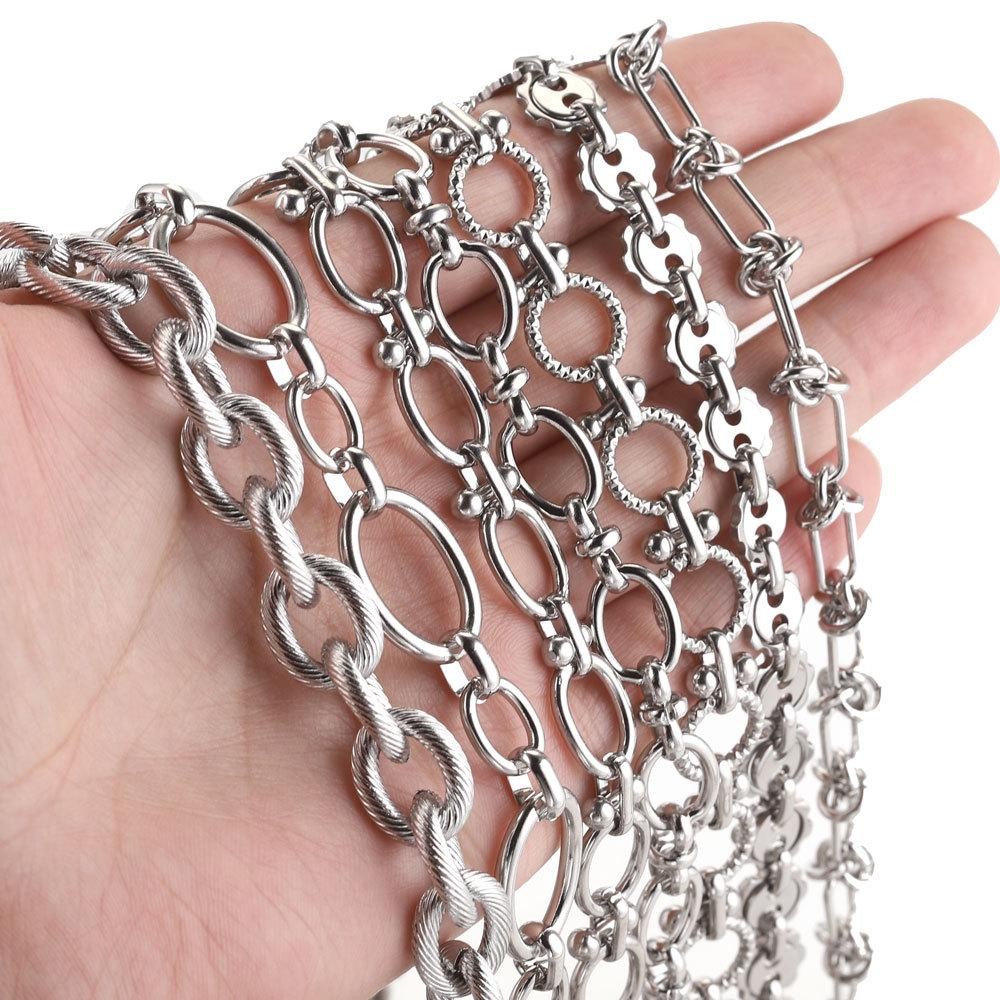 1Foot 10mm Width Stainless Steel Heavy Chunk Chain for bracelet Necklace SSF29