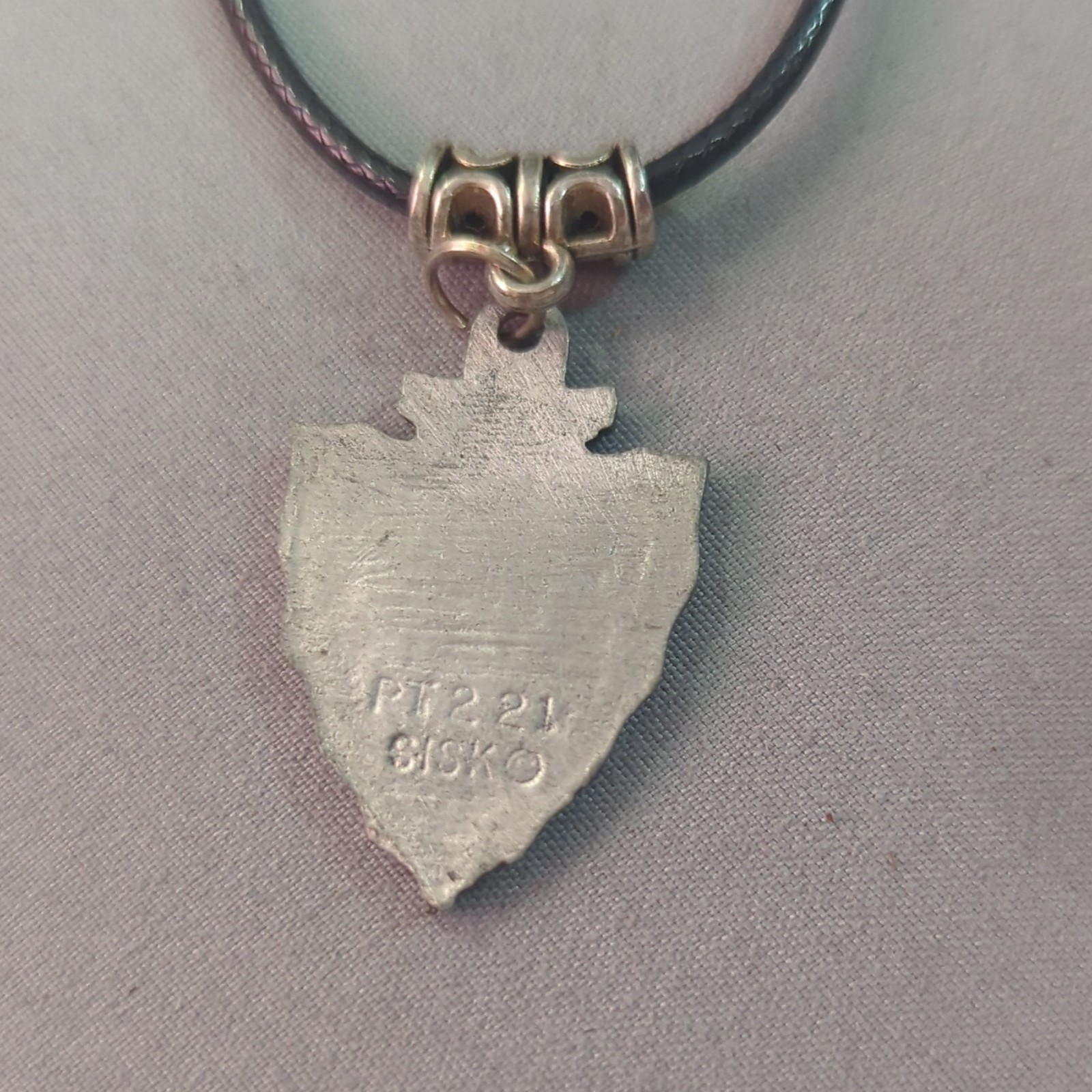 Cowboy Arrowhead Pendant Cord Necklace