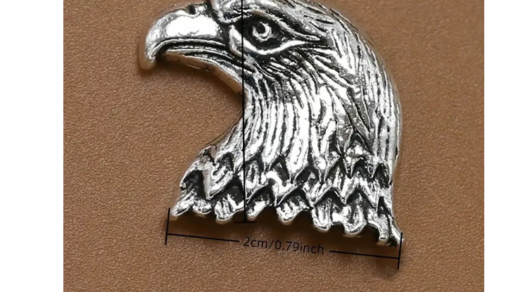 Beautiful Stainless Steel Eagle Head & 18″ Necklace! FREE SHIP IN USA!