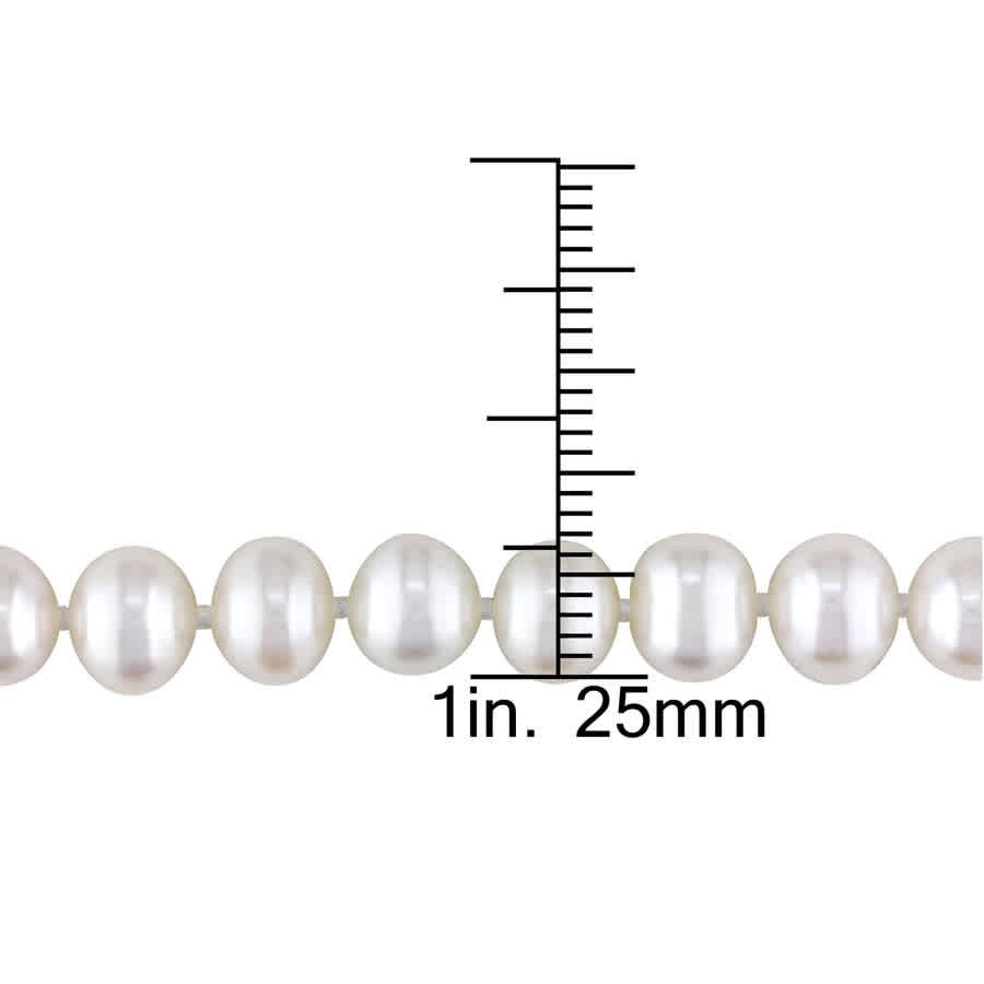 AMOUR 6.5 – 7 Mm Freshwater Cultured Pearl 18in Strand with Sterling Silver
