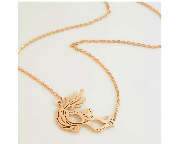 28mm New Gold Plated Titanium Phoenix Max Pendant Necklace Chain 16″-18″ Gift