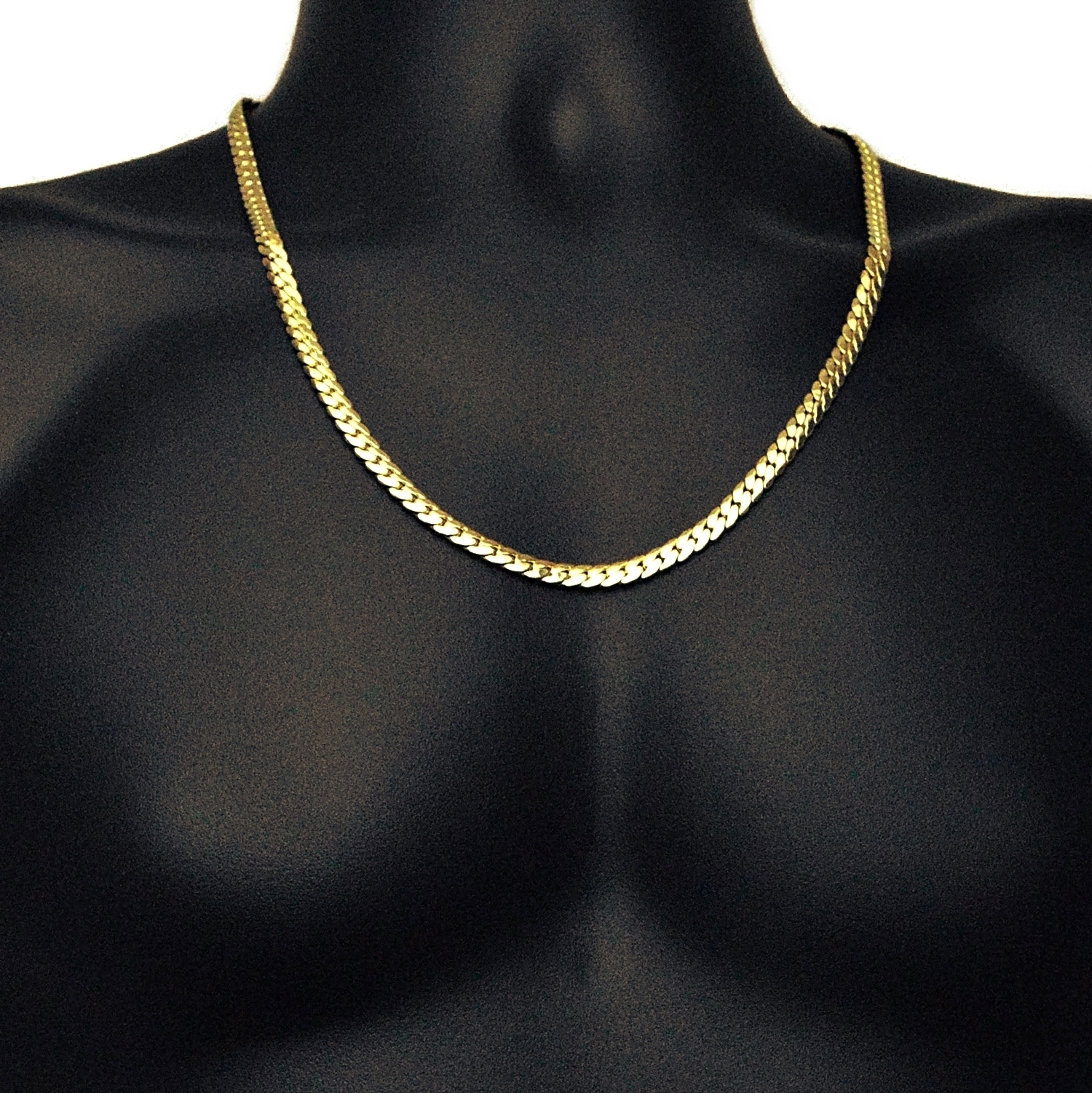 Miami Cuban Link Chain 14k Yellow Gold Plated 5-12 mm Wide 20″ 24″ 30″ Necklace