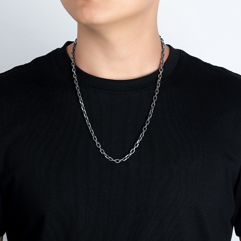 Artisan Cable Link Chain S925 Sterling Silver Heavyweight Men & Women Necklace