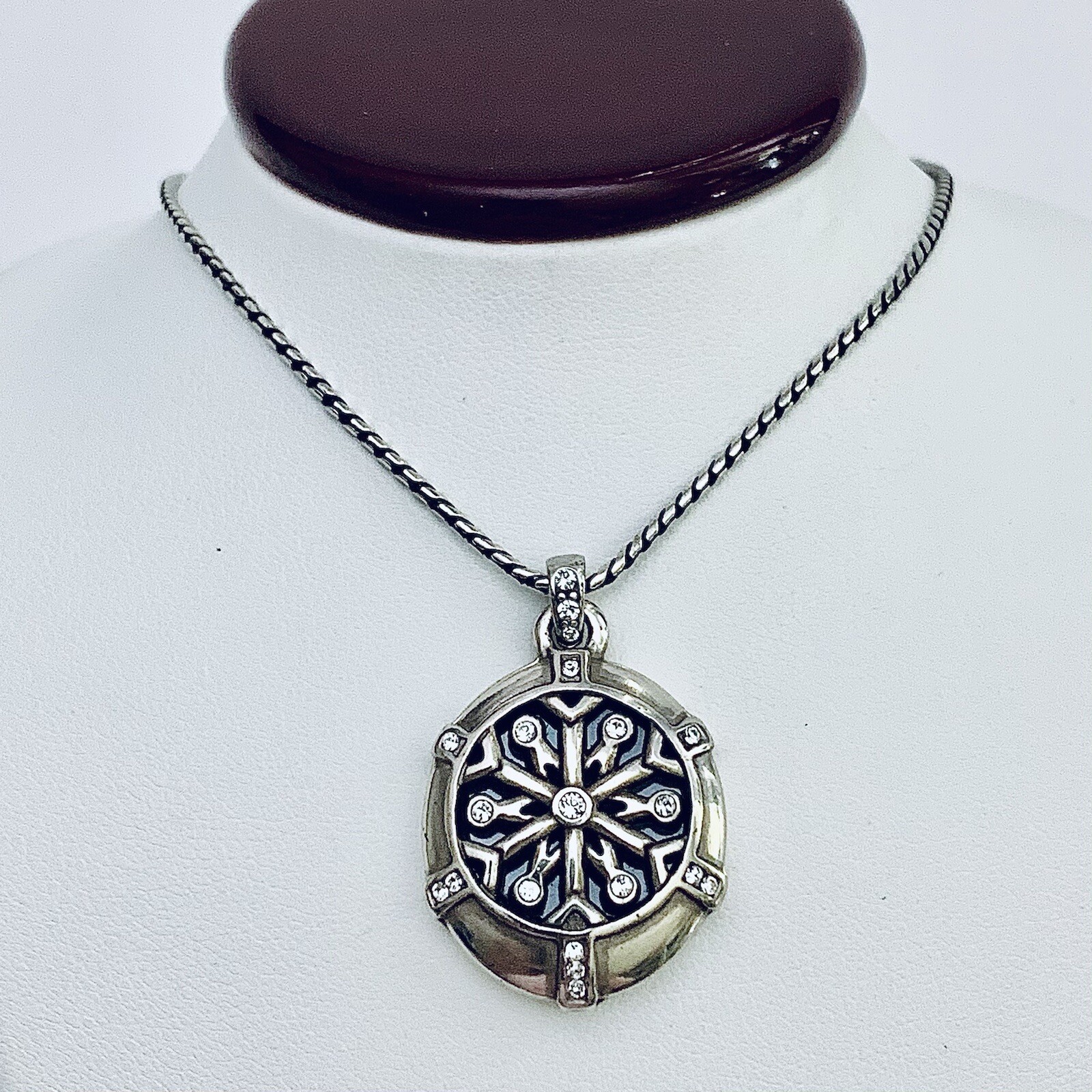 Brighton WINTER SPARKLE Snowflake Locket Holiday Necklace Photo $58 NWOutlet Tag