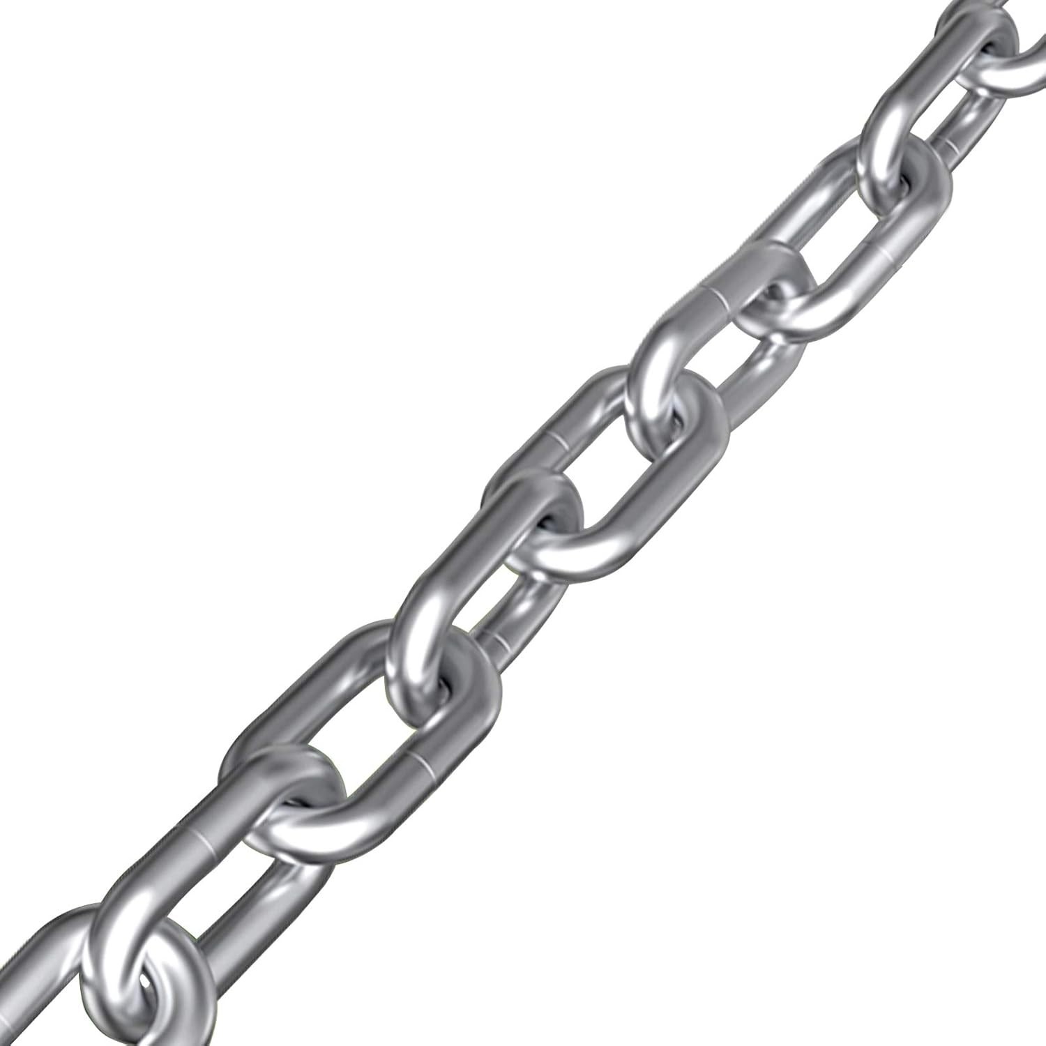 6.5ft Stainless Steel Link Chain – Heavy-Duty, Corrosion-Resistant 5/16in Size