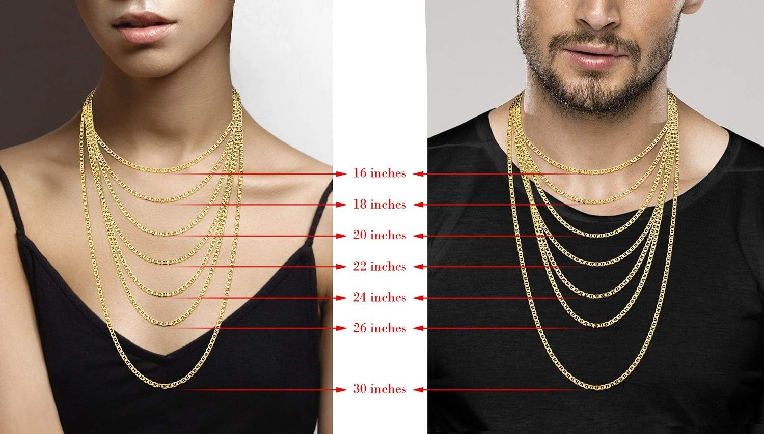 Italian 18K Gold Plated 925 Silver Mariner Chain Necklace for Men & Women