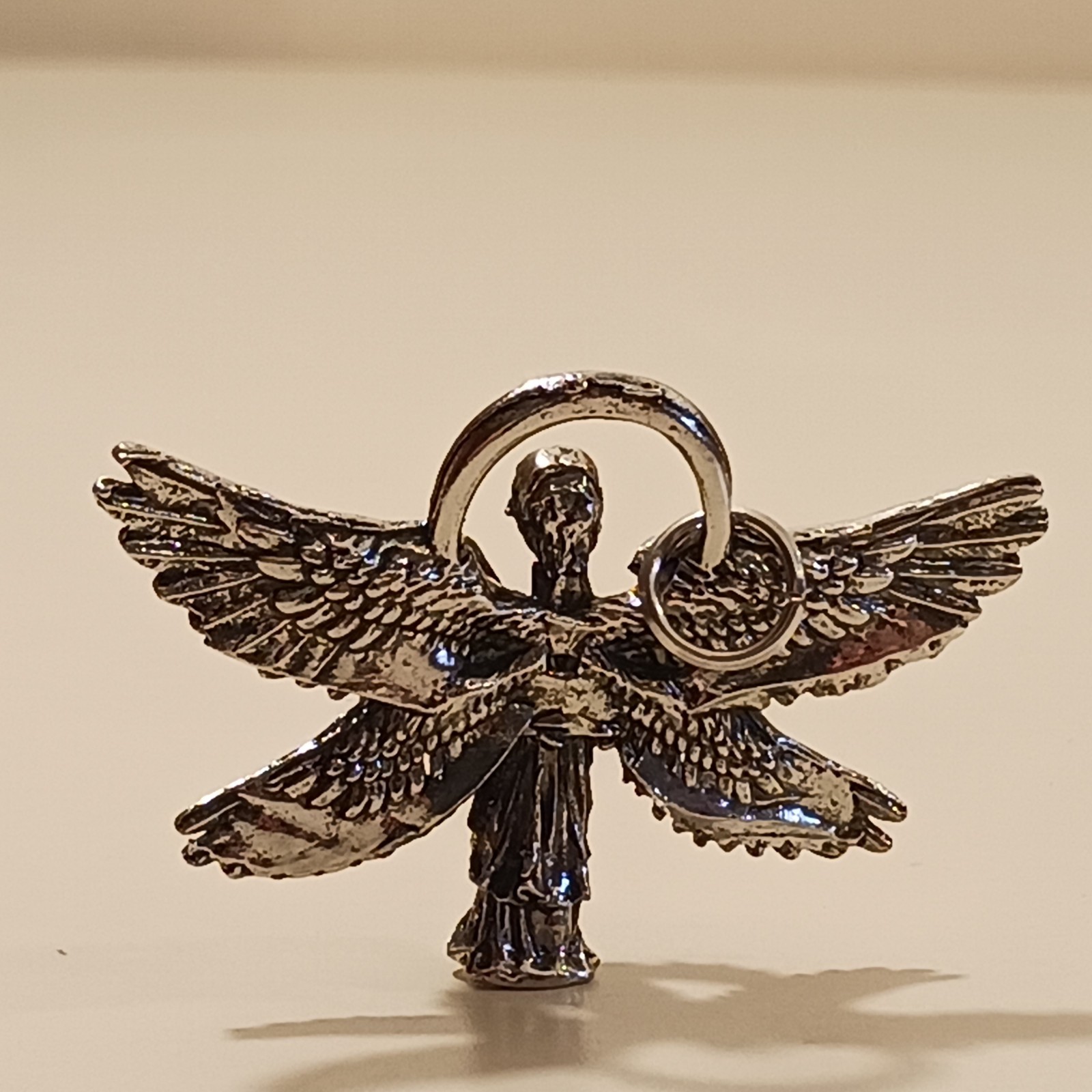 Vintage Praying Angel Pendant Necklace Unisex Adult Traveler Jewelry Gift SS SP