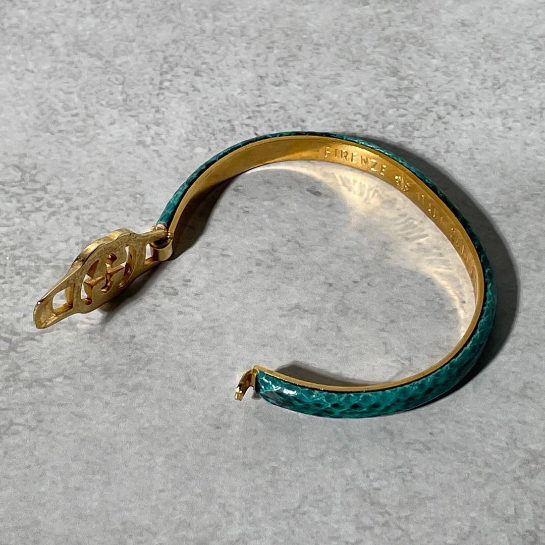 Rare Old Gucci Bracelet Snakeskin Vintage