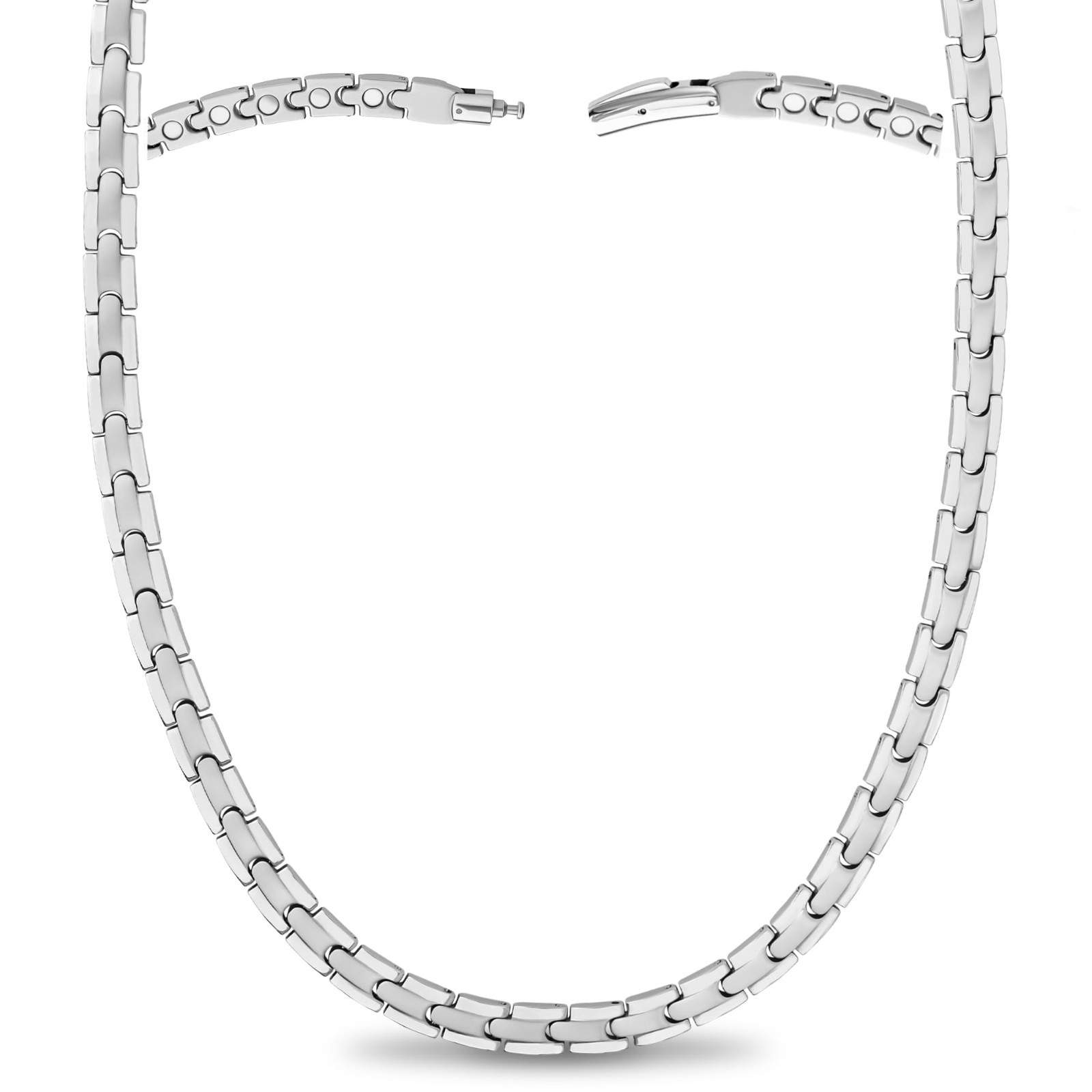 MagnetRX Titanium Magnetic Necklace for Men & Women Effective Necklace 55 Magnet
