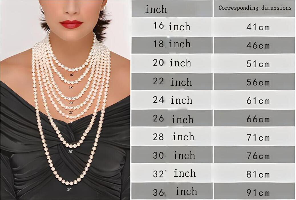 Natural 6-7mm White Akoya Round Pearl Long Necklace 18-100in 14k buckle