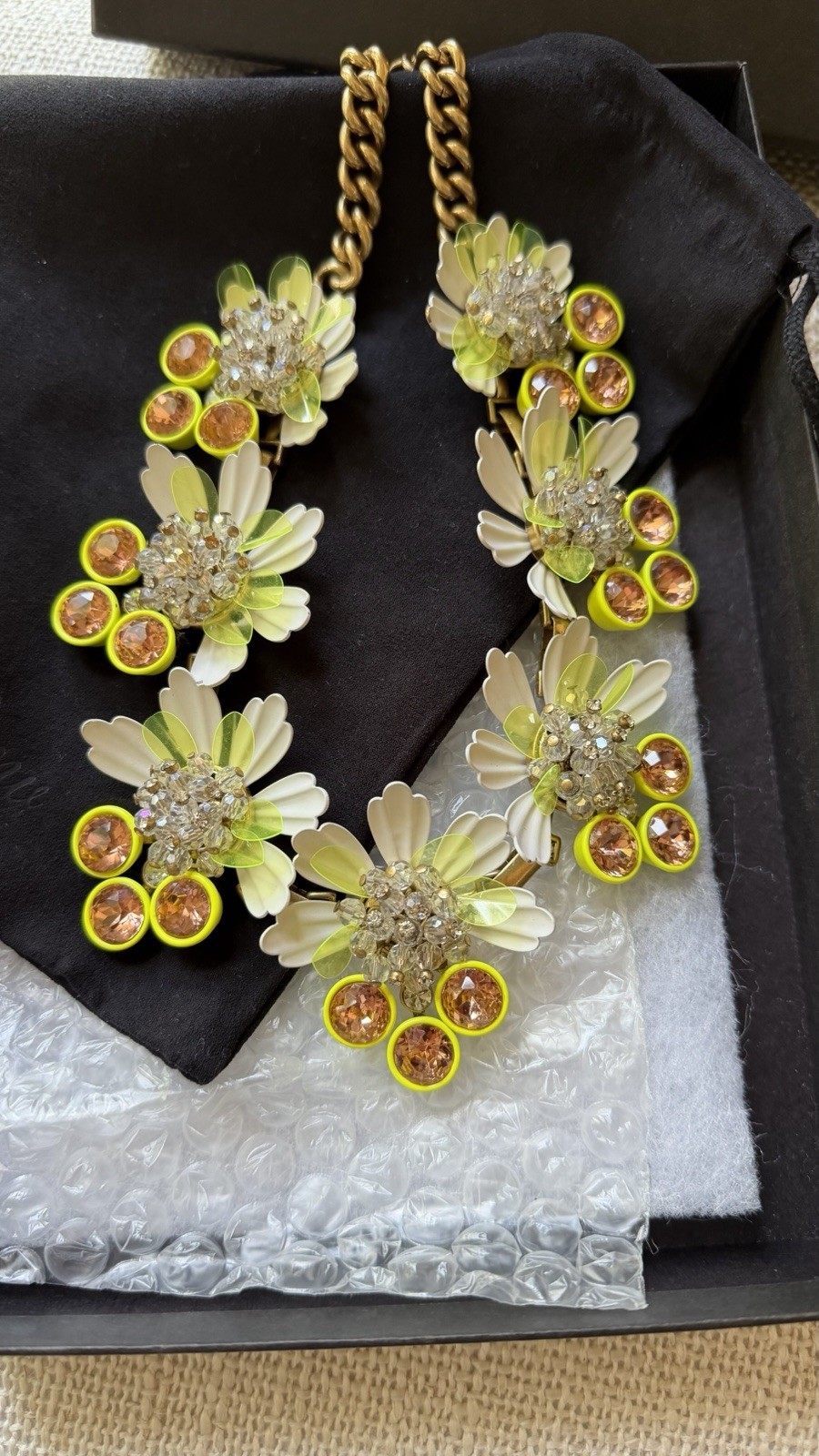 J.CREW Bright Yellow Gold-Tone Statement Necklace