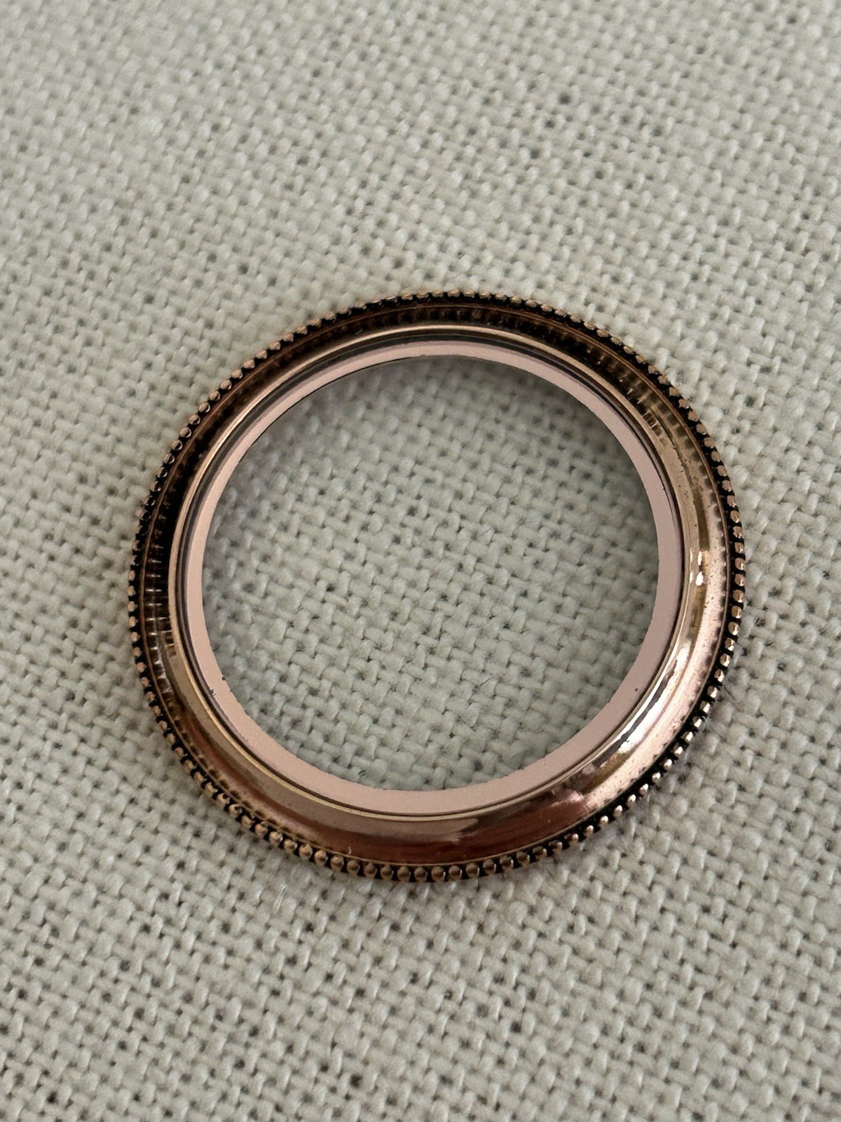 Authentic Origami Owl BZ4012 Large Rose Gold Heirloom Twist Locket Face “New”