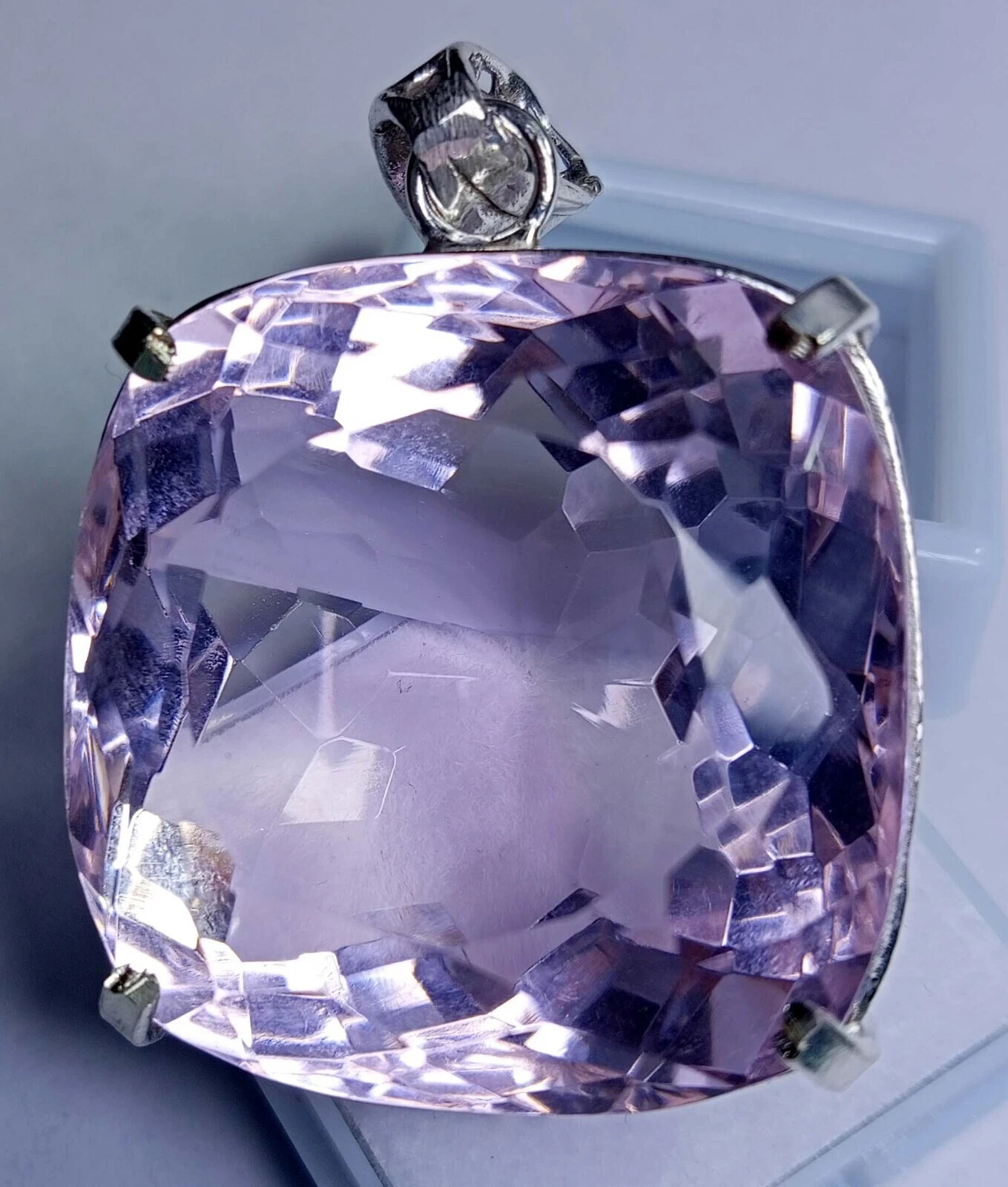 Flawless Pendant Pink Topaz Cushion Cut 134-136Ct Natural Gemstone EGL Certified