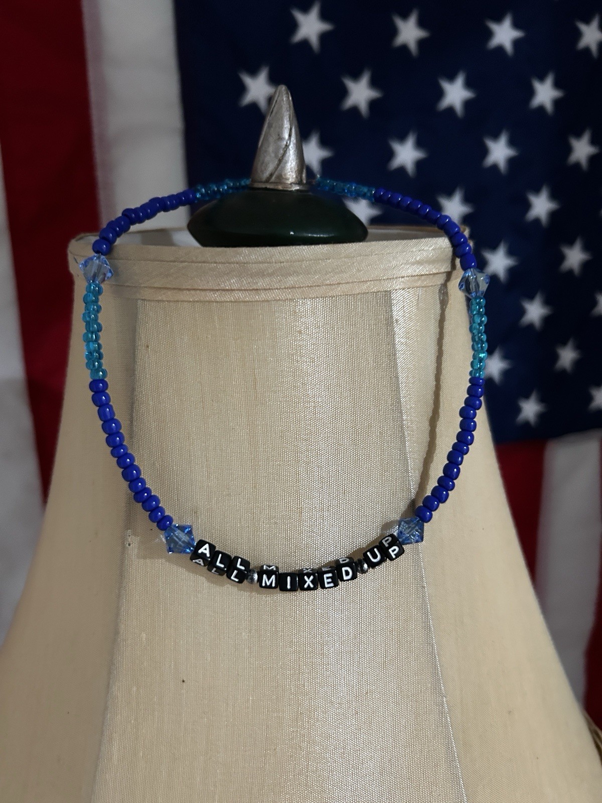 Custom Band Themed Beaded Choker Style Necklace Handmade Brand New