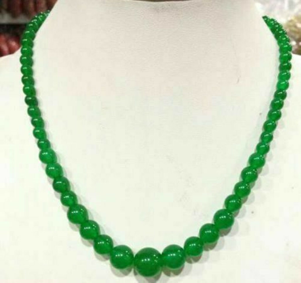 AAA Beautiful Fashion 6-14mm Multi-Color Gemstone Round Beads Necklaces 18in