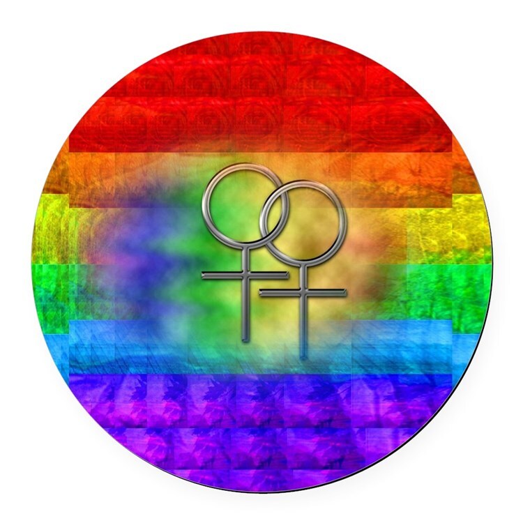 COUPLES LOVE GAY LGBT RAINBOW Glass Pendant German Silver 20″ Necklace Women Men