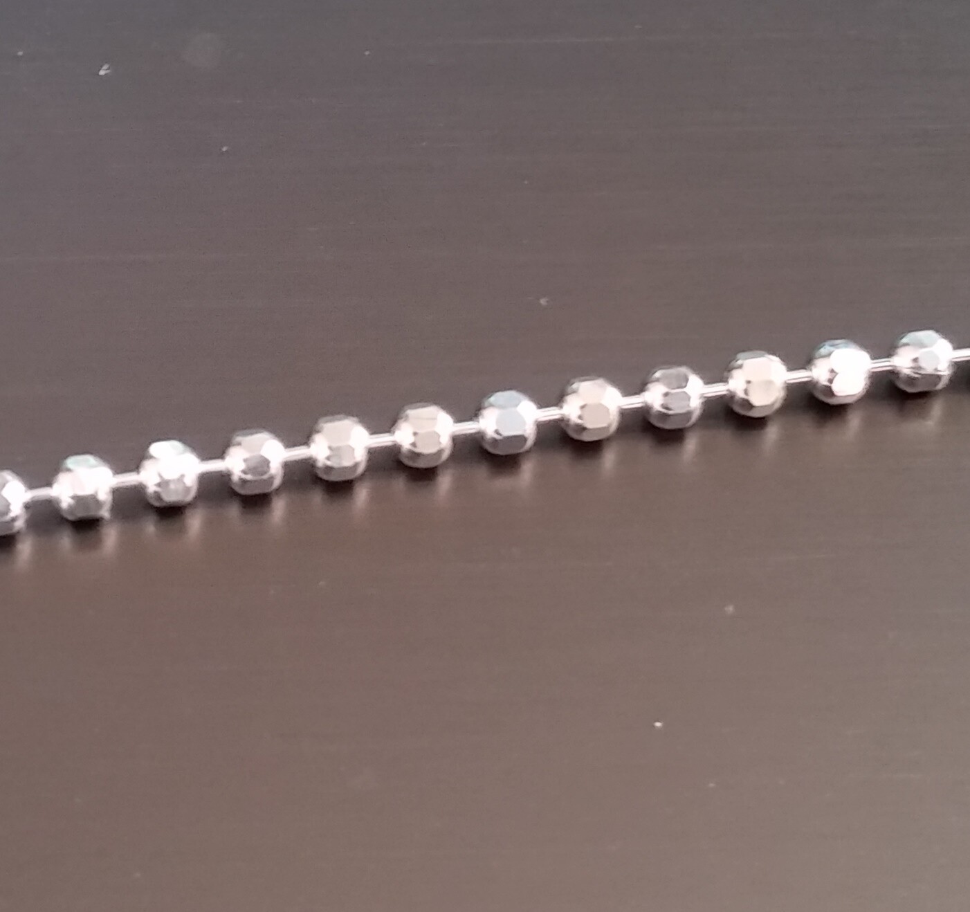 Diamond Cut Bead Chain – 2.2mm (Necklace,Bracelet,Anklet) – Sterling Silver [GT]