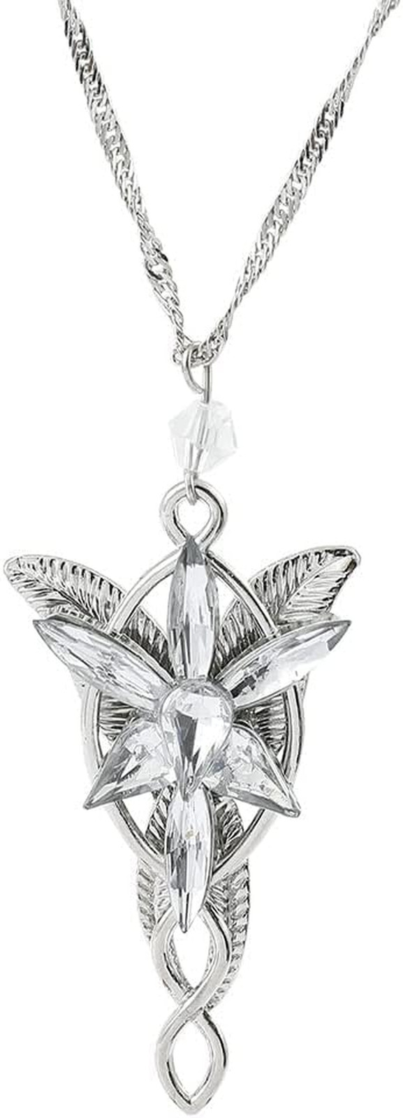 Arwen Evenstar Necklace Lord of the Ring Hobbit Pendant Necklace with Cubic Zirc