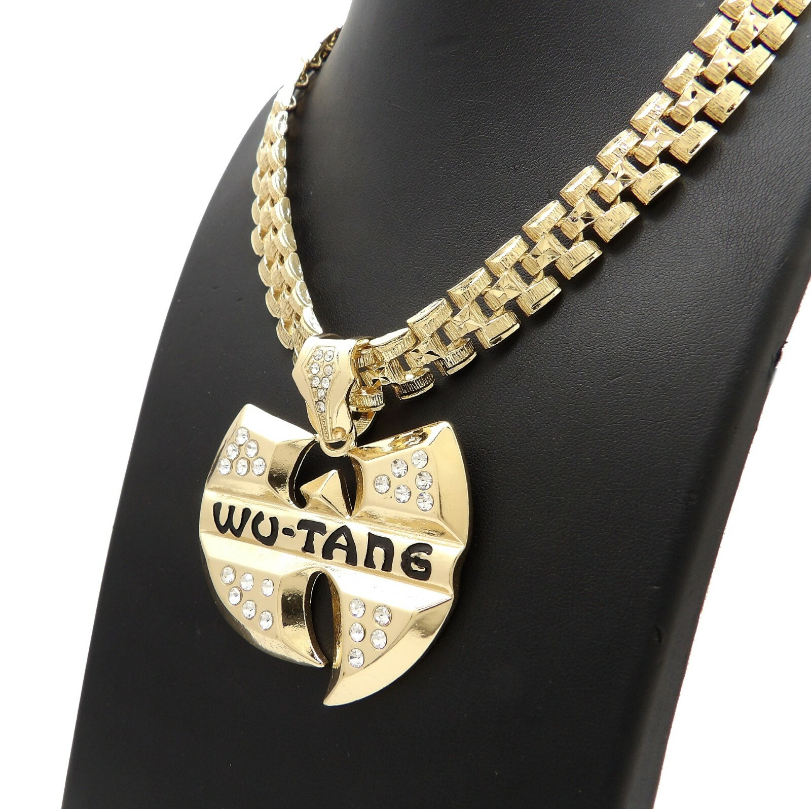 New Iced Hip Hop Wu Tang Pendant 13mm/24″ Tank Chain Necklace RC3855