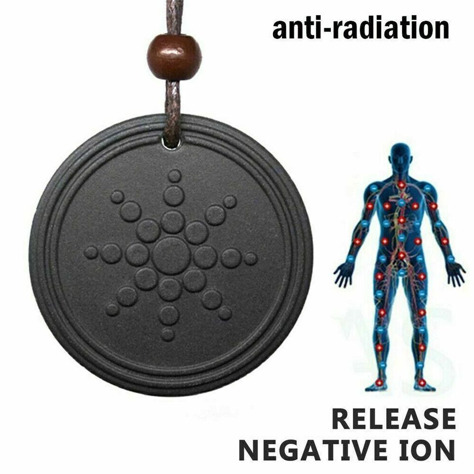 1PC Pendant Necklaces Energy Volcanic Stone Gift Black Fashion Unisex