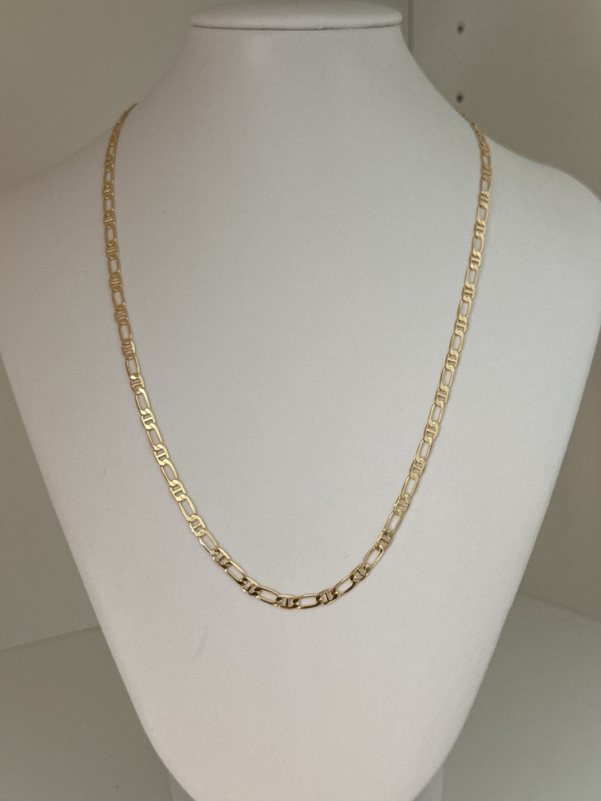 ORO LAMINADO CADENA TEJIDO FIGUCCI Size20 4mm Unisex Adult