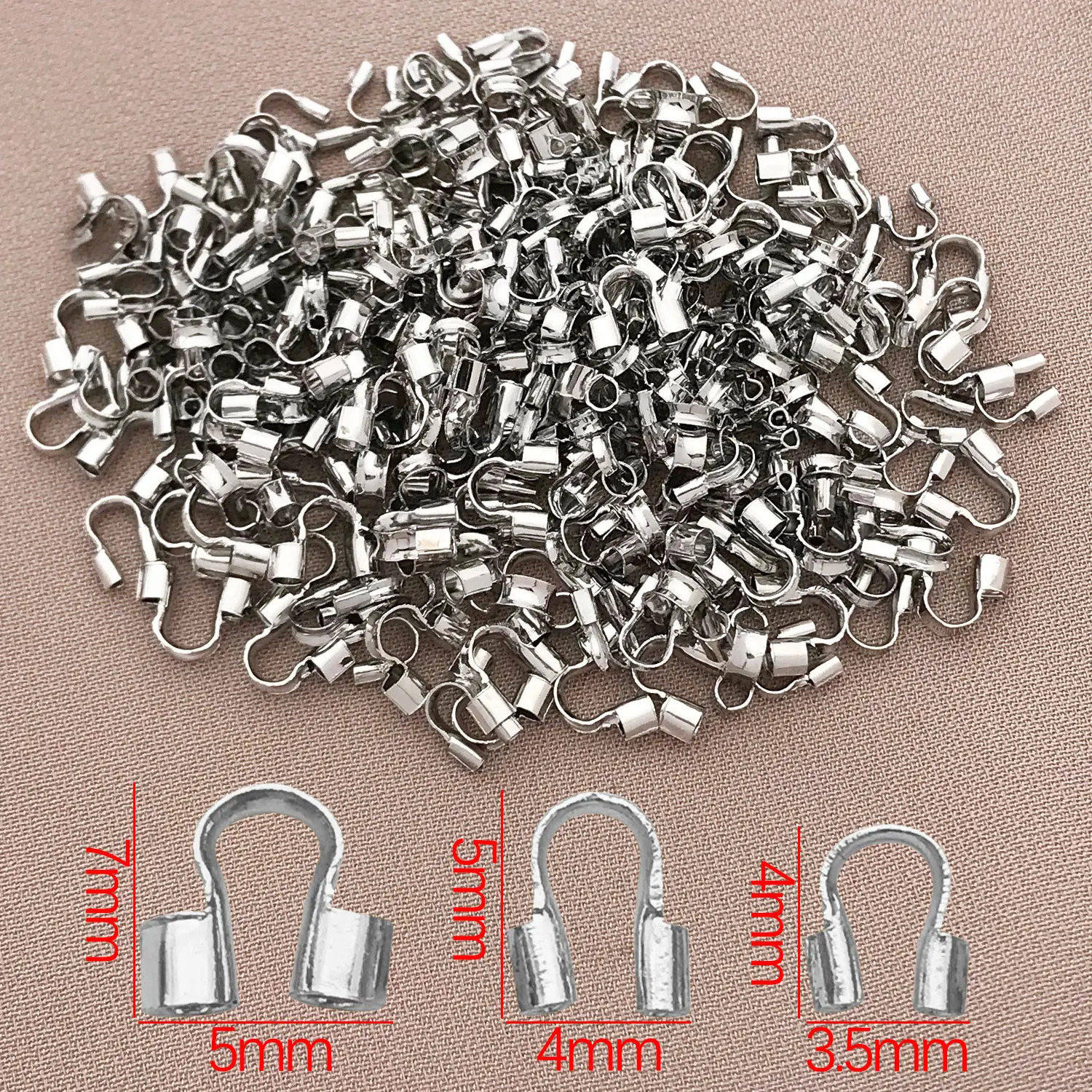 Mix 20Pcs 18K Copper Plated Real Golden Thick Silvery U-Shaped Horseshoe Closure