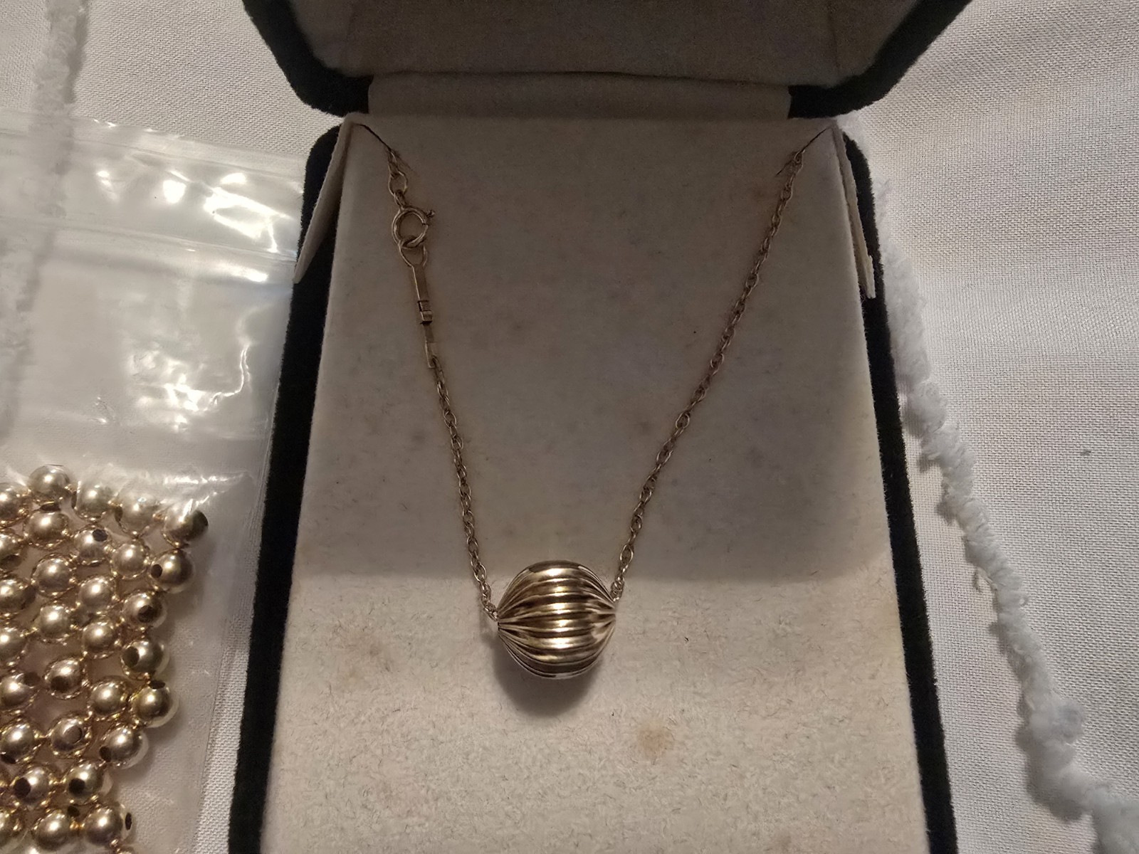 Excellent Stamped 14K Gold Add A Bead 18inch Necklace +Variety Of 14K Gold Beads