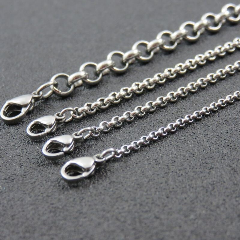 Stainless Steel 16 Inch 2 mm Ball Tiny Rolo Neck Chain Necklace