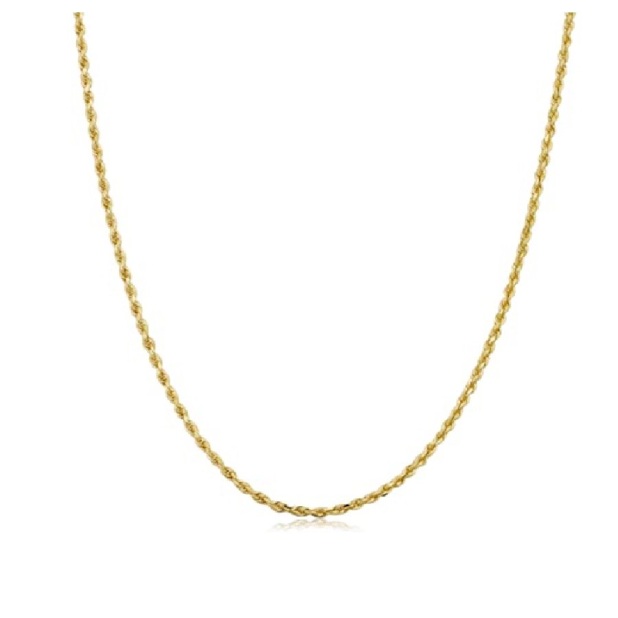 18K Yellow Gold Filled Tarnish-Resistant 32 inch 1.7 mm wide Rope Chain Necklace