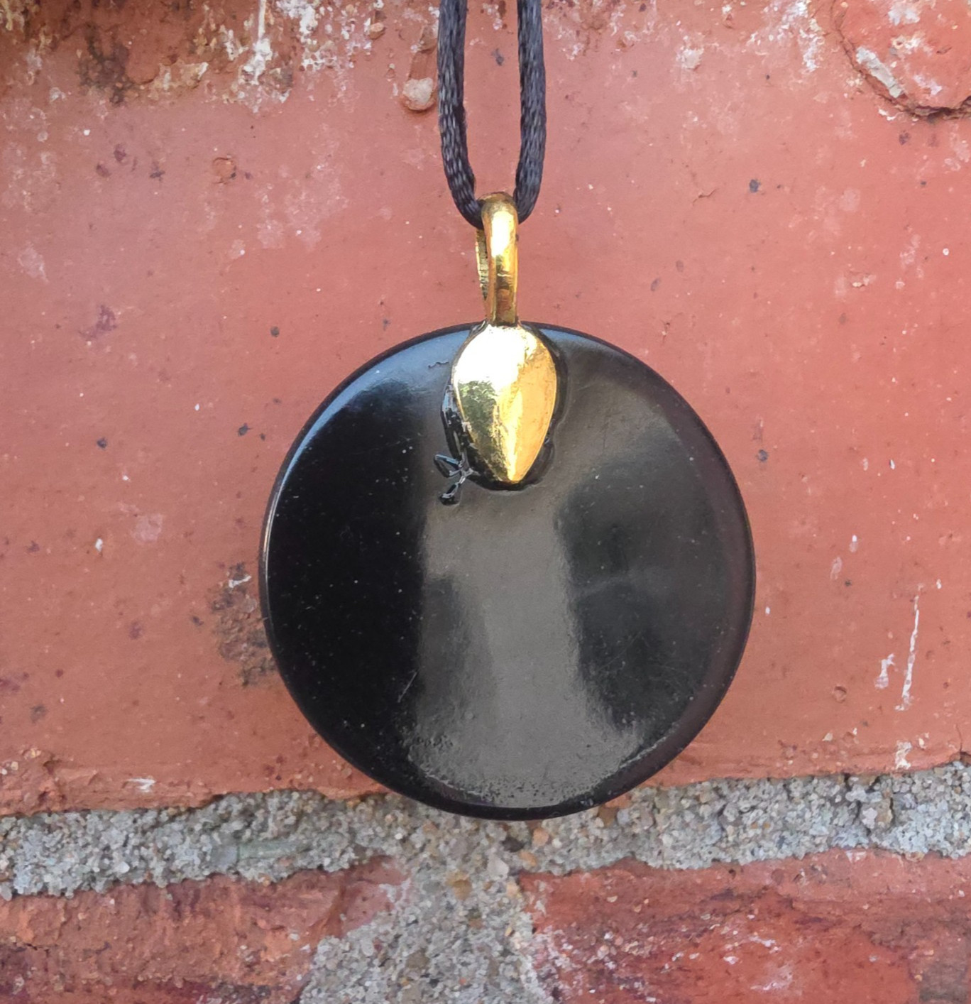 Orgonite Orgone Gold Spiral Crystal Positive Energy Pendant Necklace Spiritual