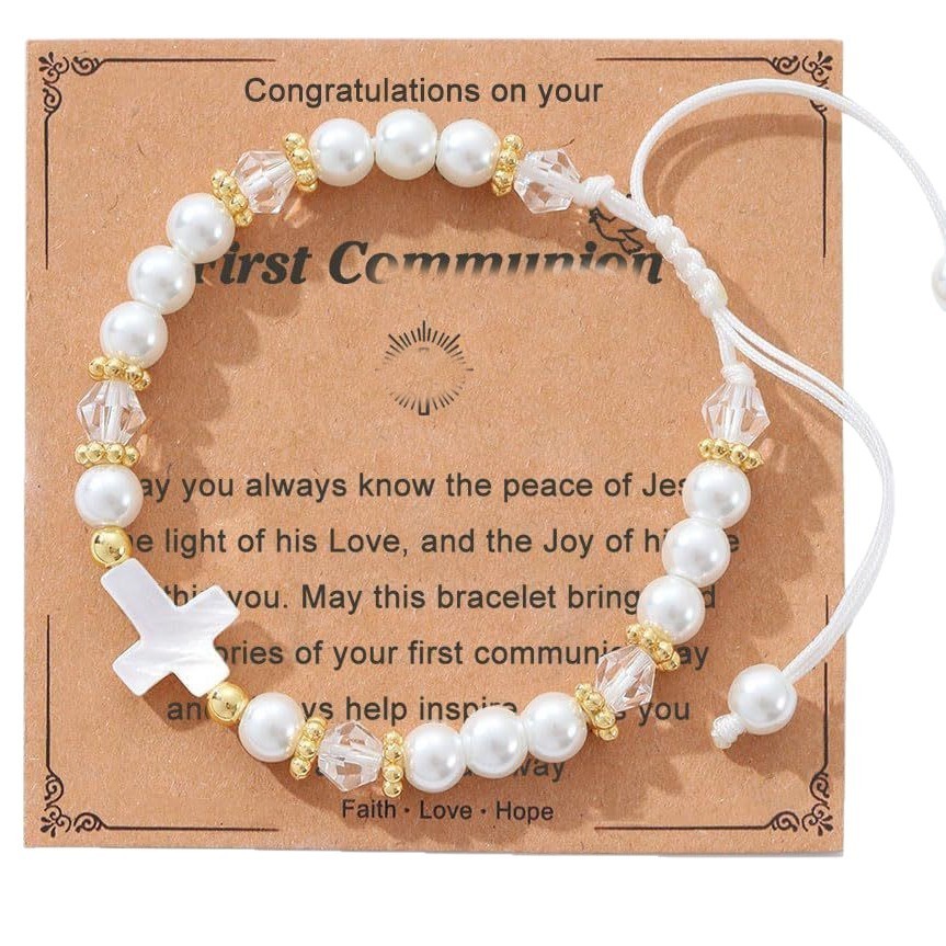 Adjustable braided bracelet with engraved stainless steel heart pendant birthday