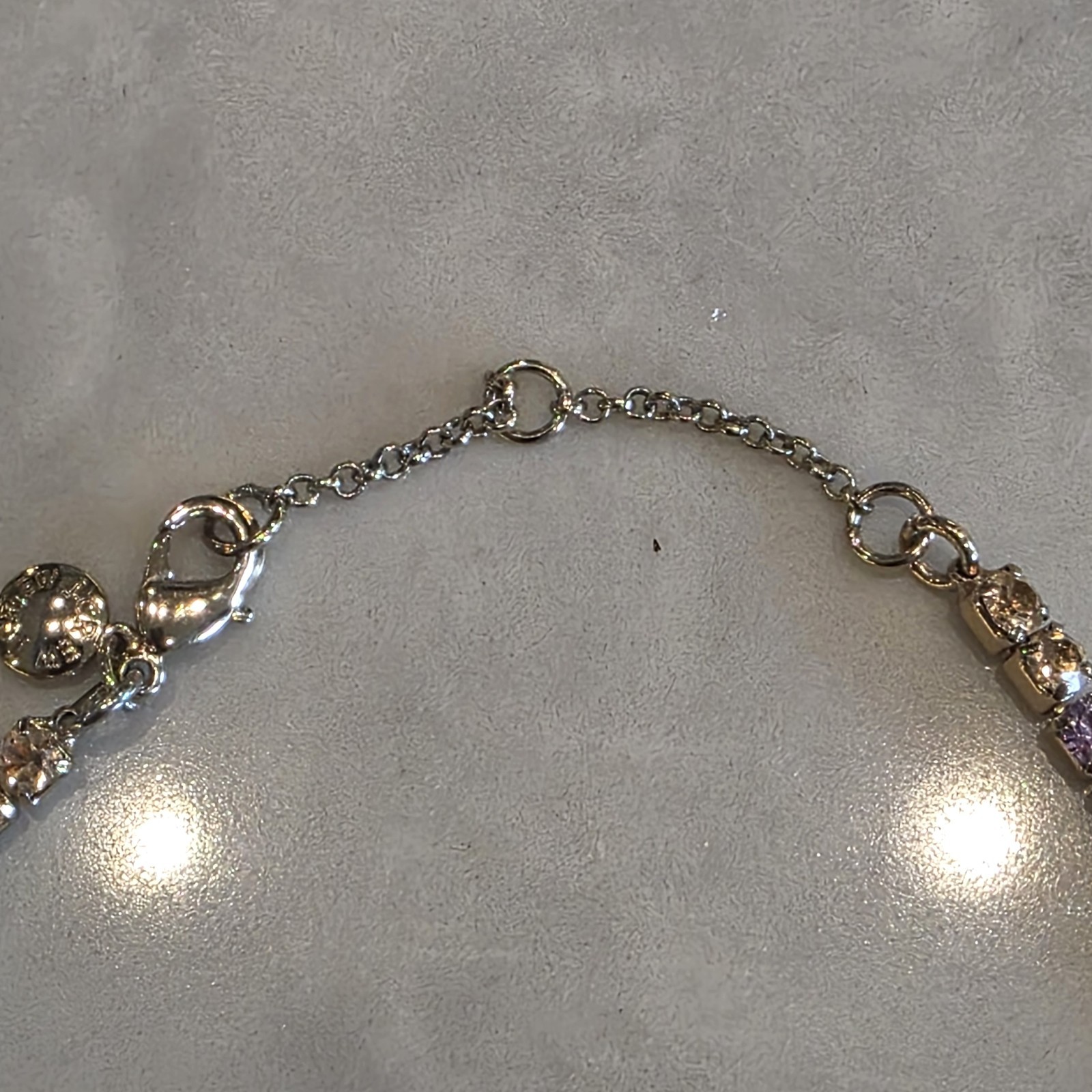 J. Crew Rainbow Crystal Rhinestone Tennis Choker Necklace