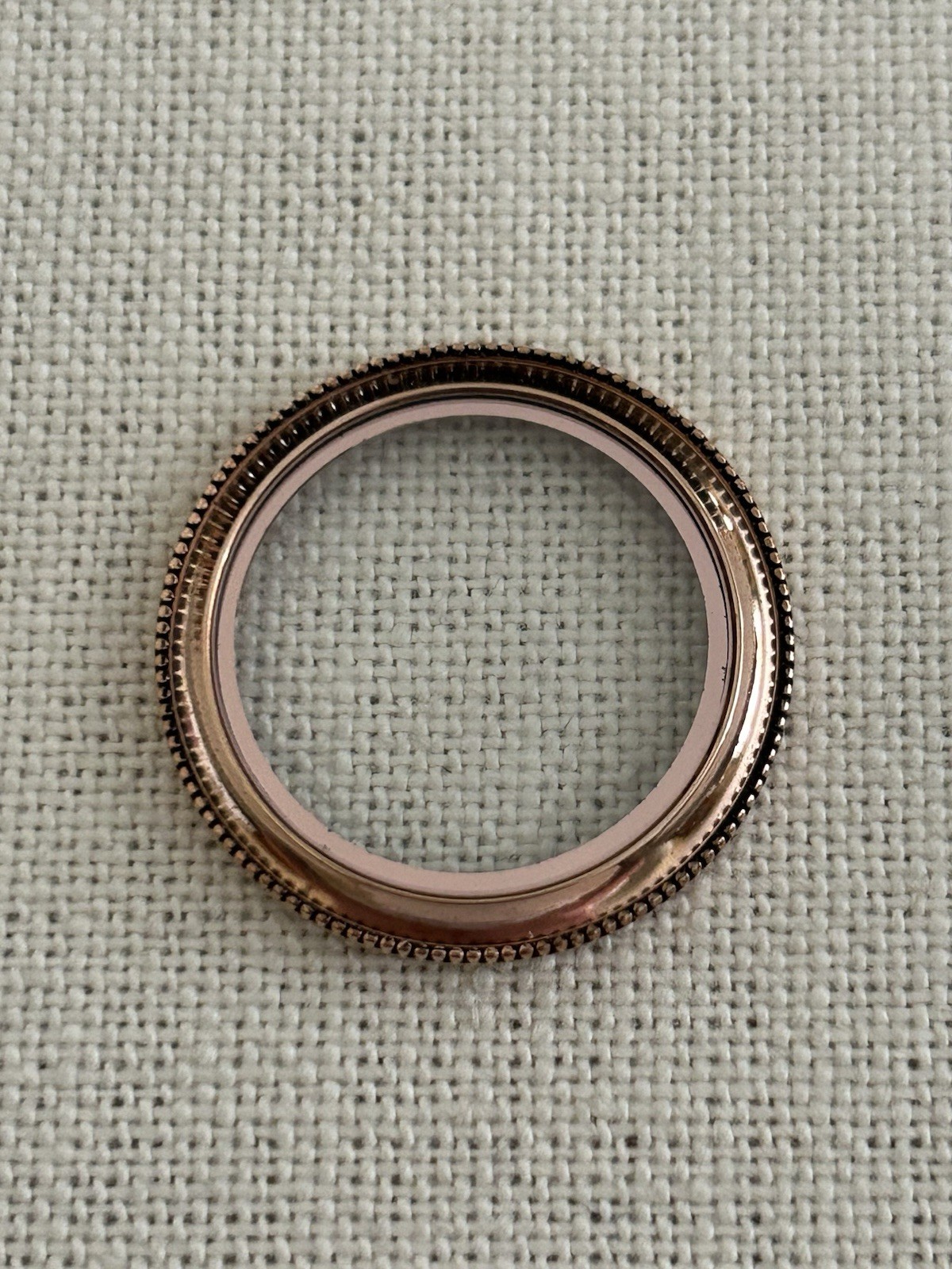 Authentic Origami Owl BZ4012 Large Rose Gold Heirloom Twist Locket Face “New”