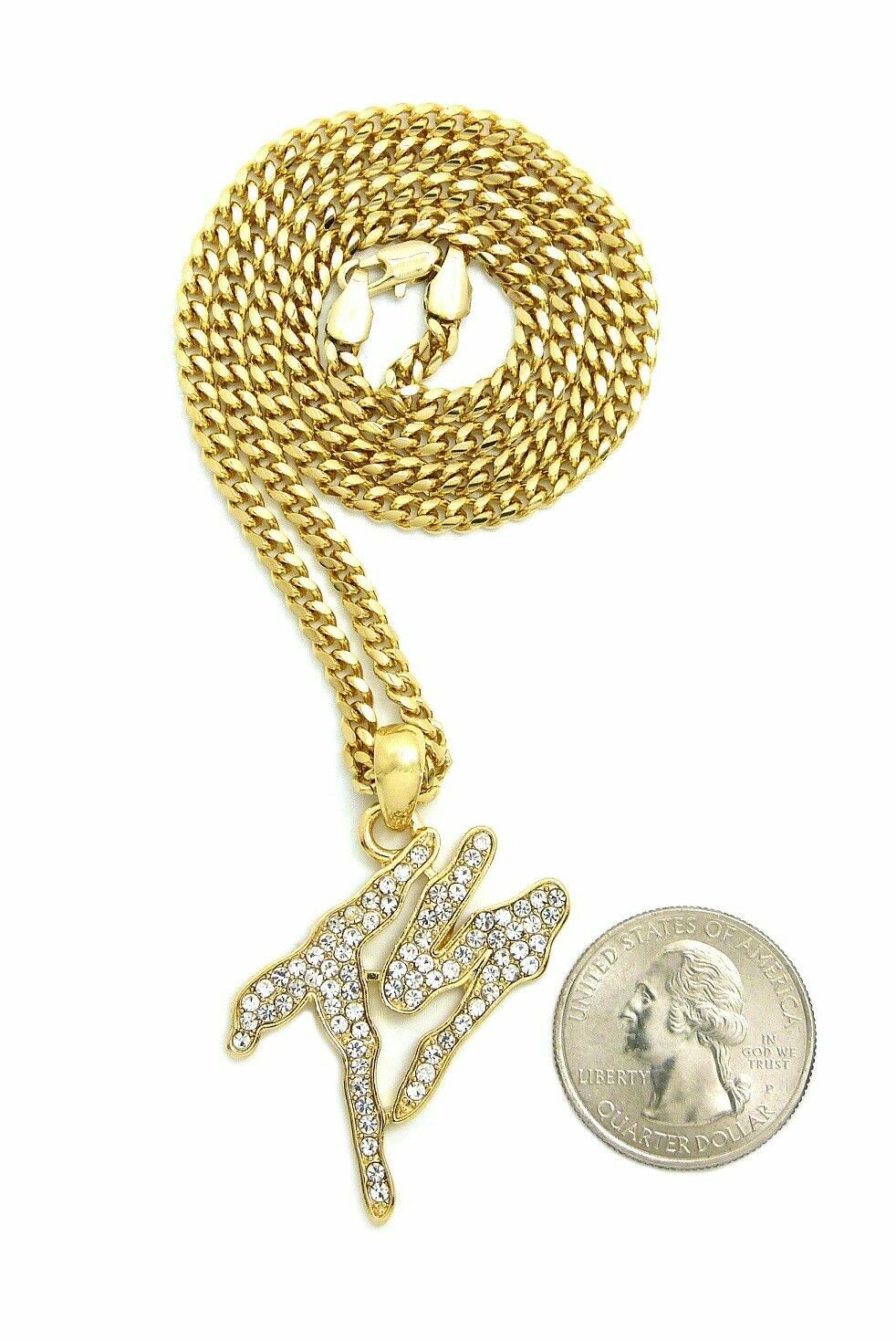 Hip Hop Iced Terror Squad Ts Pendant & 24″ Box, Rope, Cuban Chain Bling Necklace