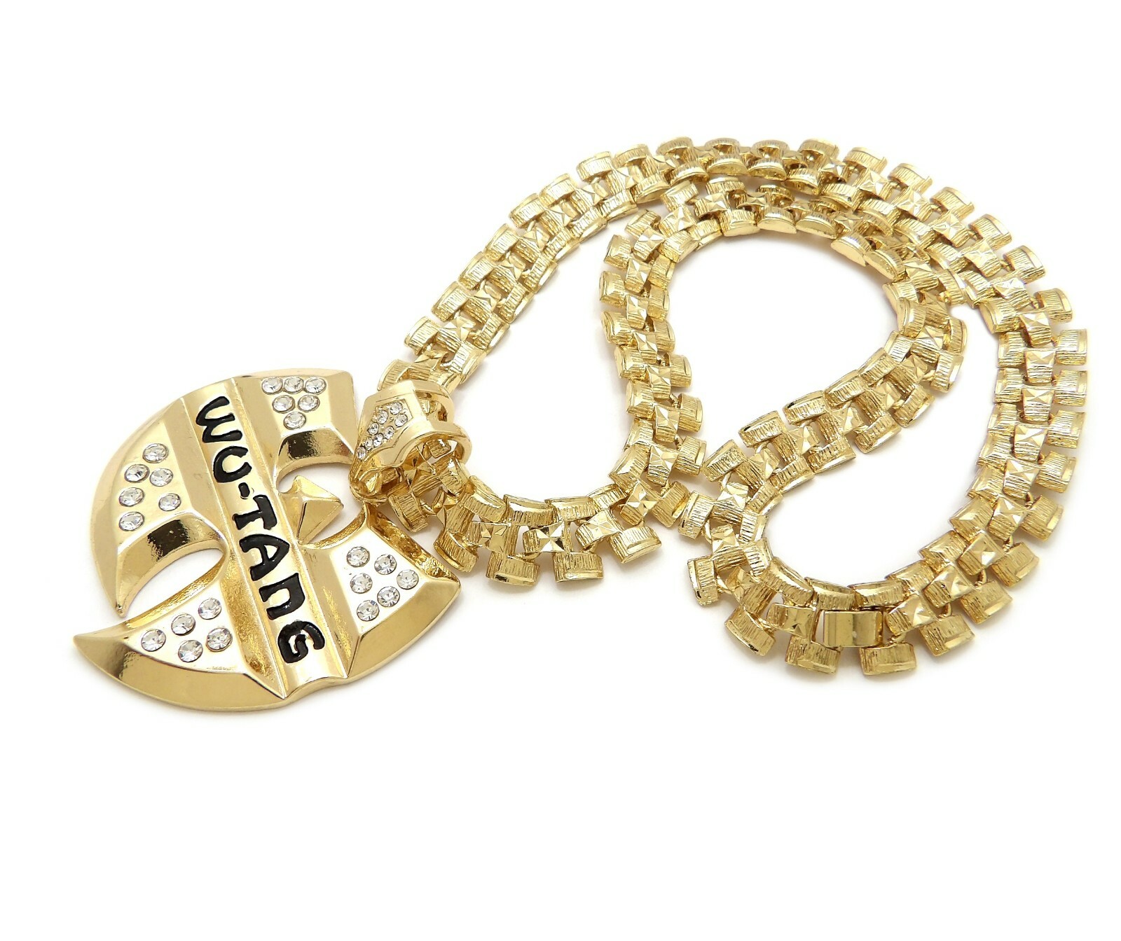 New Iced Hip Hop Wu Tang Pendant 13mm/24″ Tank Chain Necklace RC3855