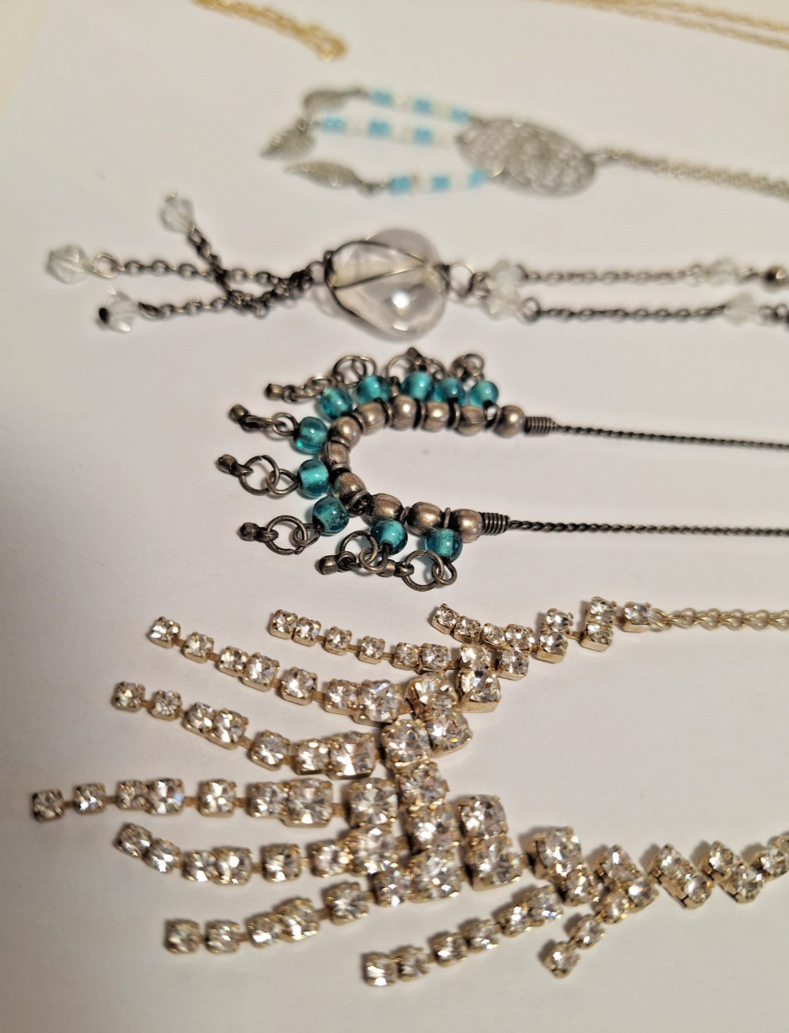 Lot of 5 Unbranded Wearable Fashion Jewelry Necklaces