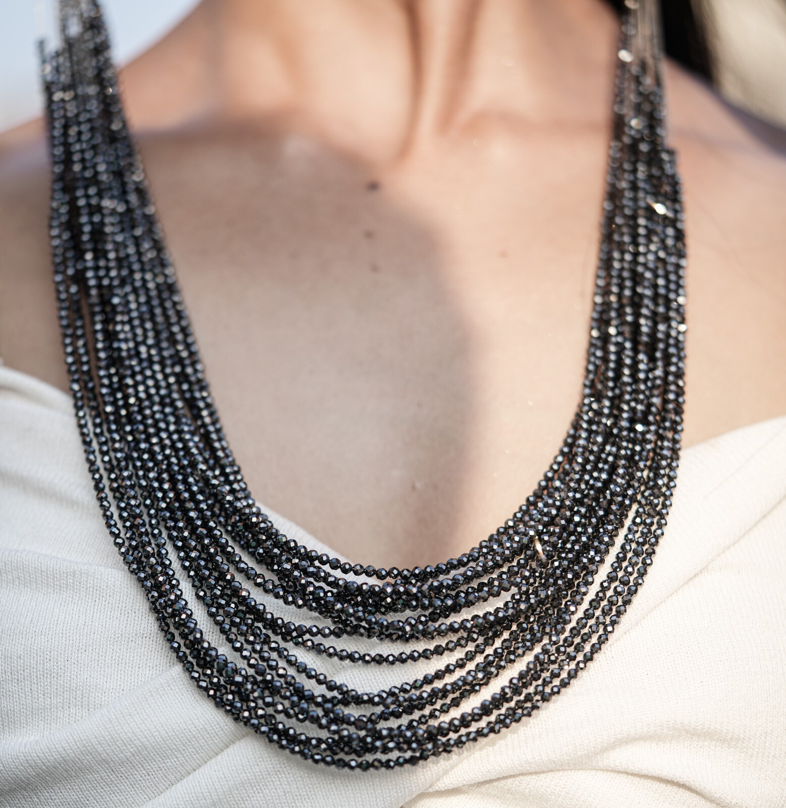 Black Moissanite Beads, 26 CT Black Beads, Black Faceted Diamonds Beads Lock