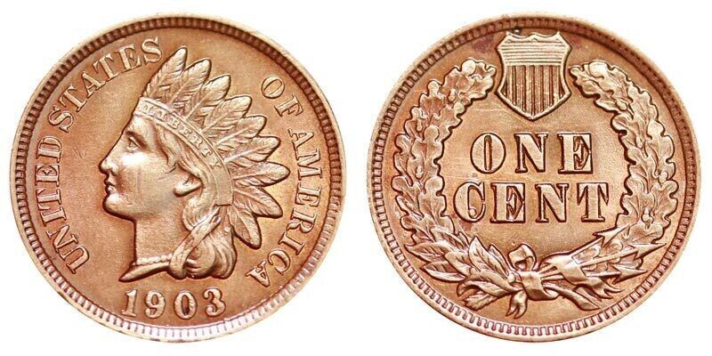 GeetarGizmos INDIAN HEAD PENNY Necklace – authentic vintage copper us coin