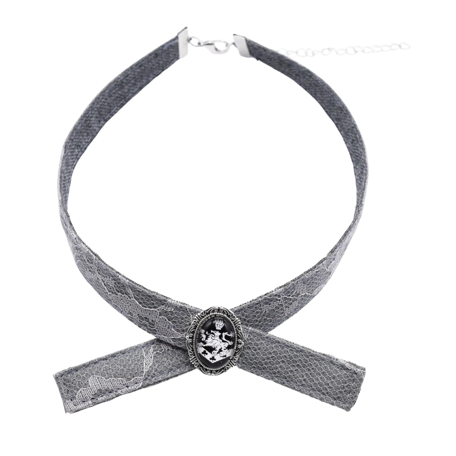 PRINCESS CUTENESS STORE Alice Cullen Vampire Victorian Choker Medium, gray