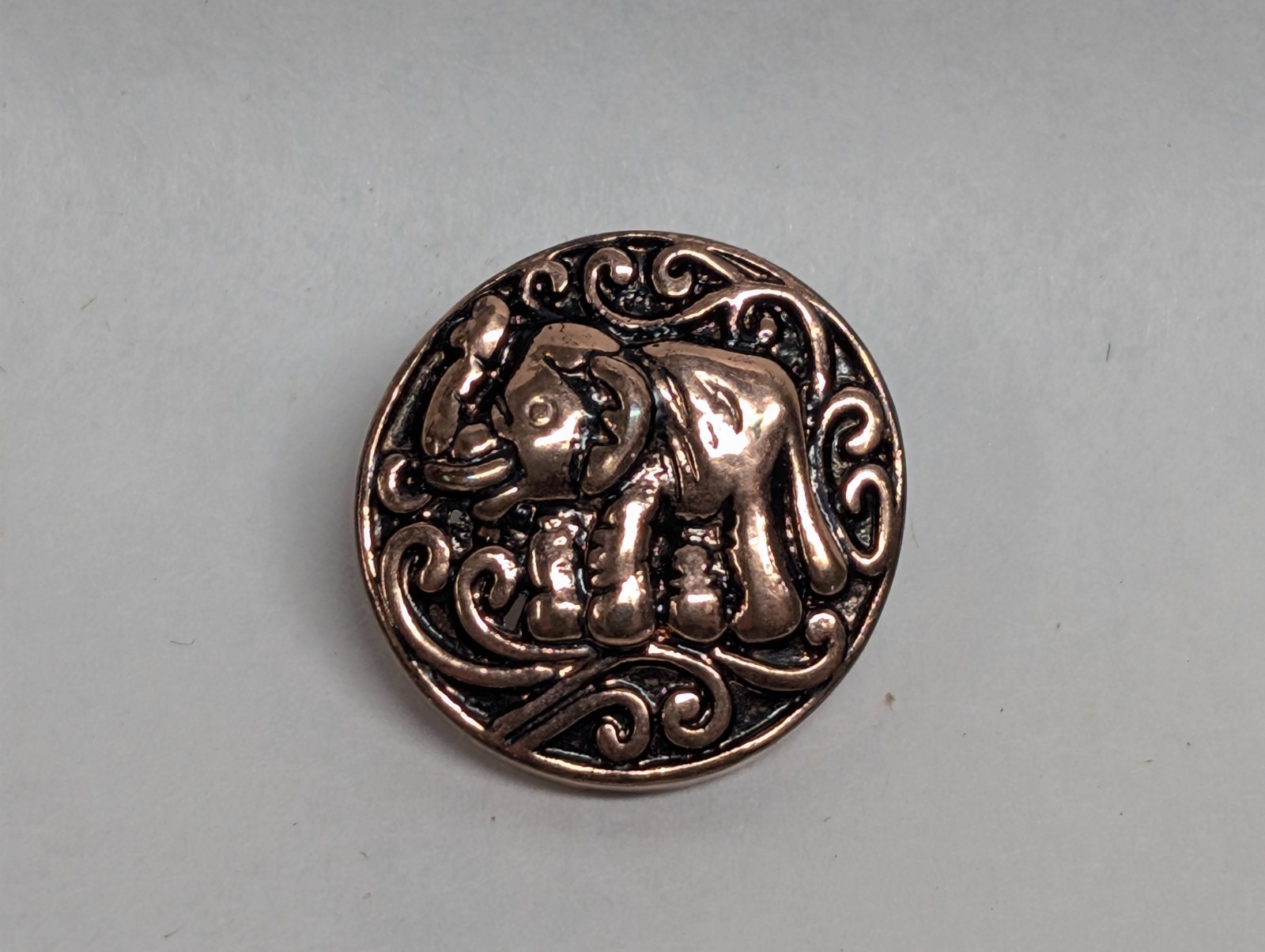 20 mm Fun Copper Elephant Snap Interchangeable accessory for Oh Snap! Jewelry