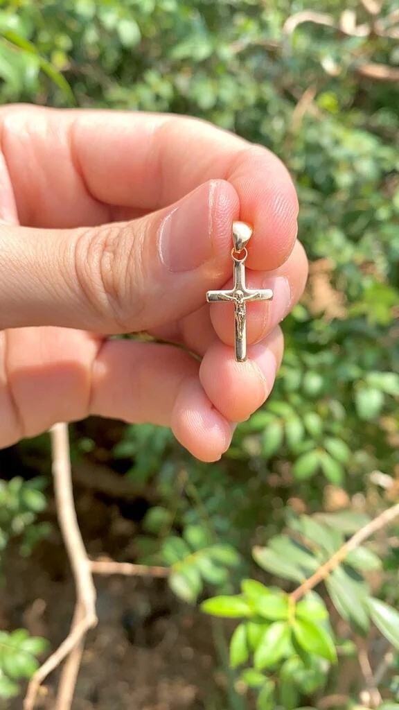 Jesus Crist Cross 14K Pendant GF Charm Jewelry Gifts Catholics For Adults Kids